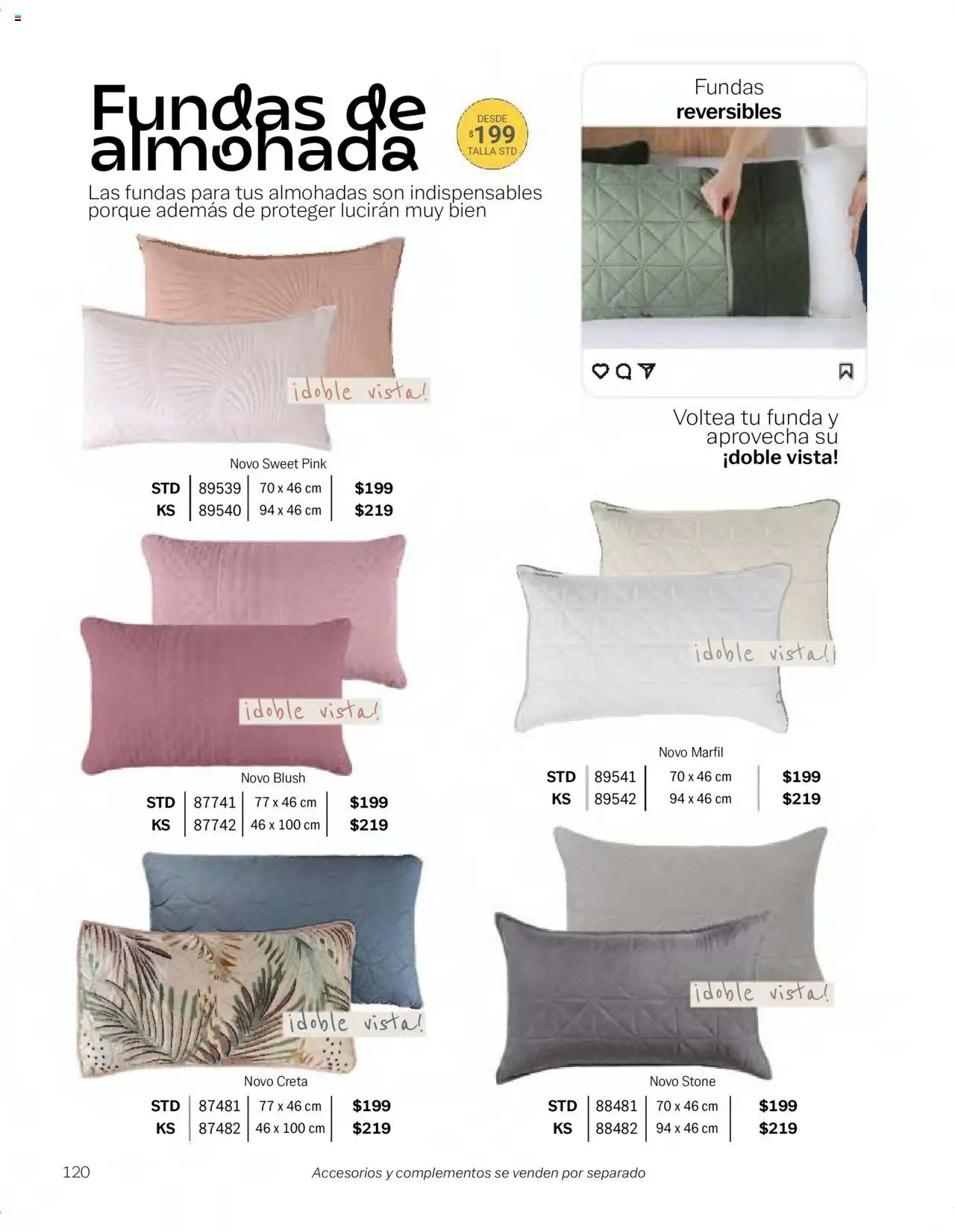 Nuevas ofertas de Vianney válidas en toda la República Mexicana desde el 24.01.2025. ¡Encuentra las mejores ofertas en Vianney catálogo Chavos! | Página: 122 | Productos: Funda, Almohada