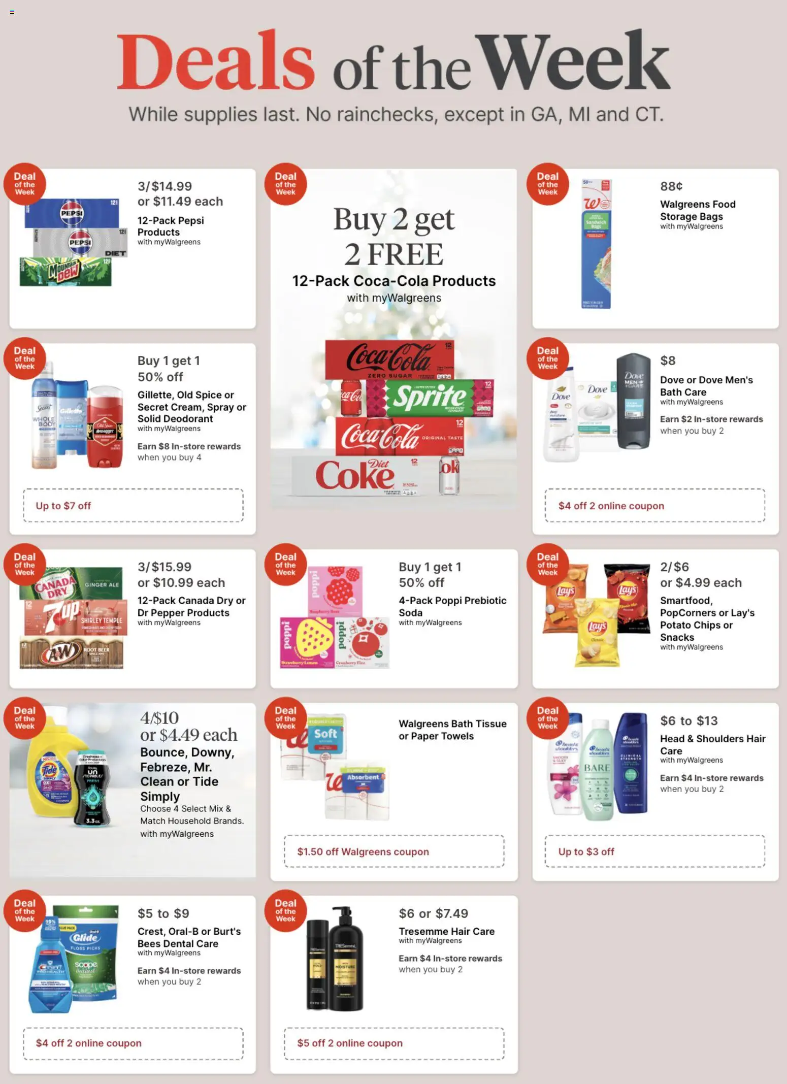 Walgreens Weekly Ad - valid from 07.12.2025 | Page: 1 | Products: Ginger, Bath, Chips, Pepper