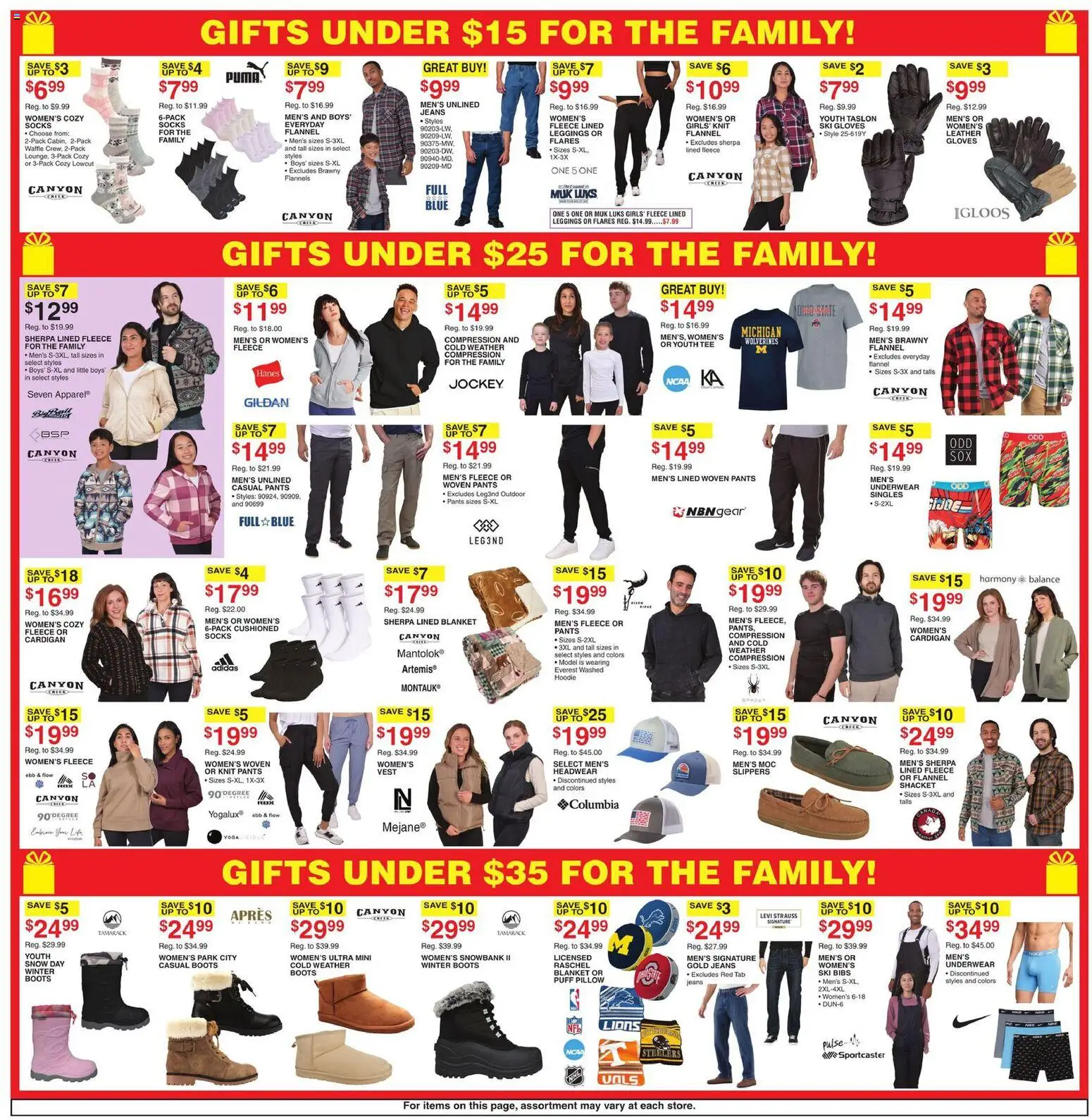 Dunham's Sports Weekly Ad - valid from 06.12.2025 | Page: 3 | Products: Pillow, Blanket, Vest, Boots
