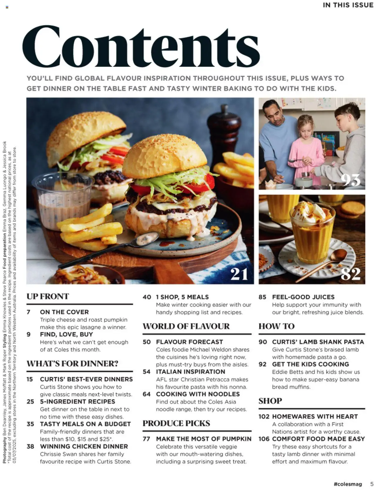 Coles catalogue - valid from 03.07.2025 | Page: 5 | Products: Table, Cheese, Bread, Lamb