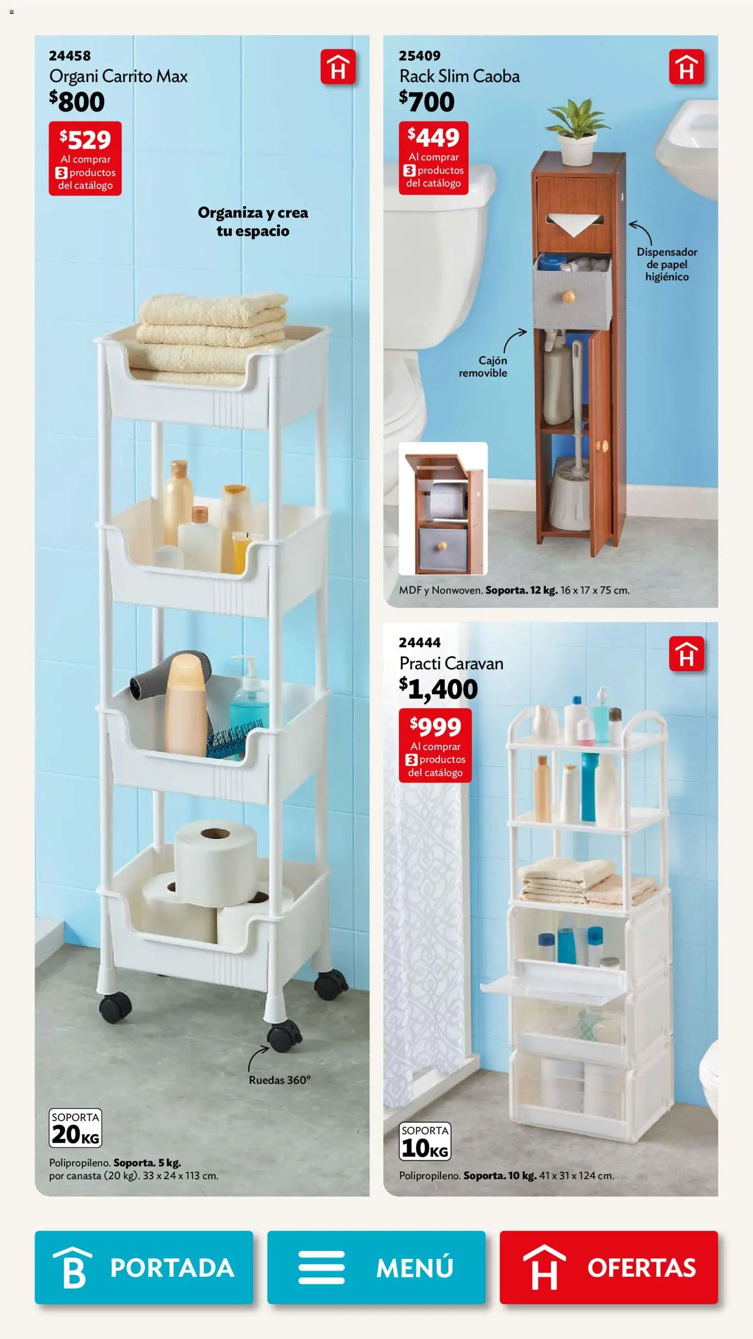 Nuevas ofertas de Betterware válidas en toda la República Mexicana desde el 05.01.2026. ¡Encuentra las mejores ofertas en Betterware campaña 1 2026! | Página: 12 | Productos: Papel higiénico, Canasta