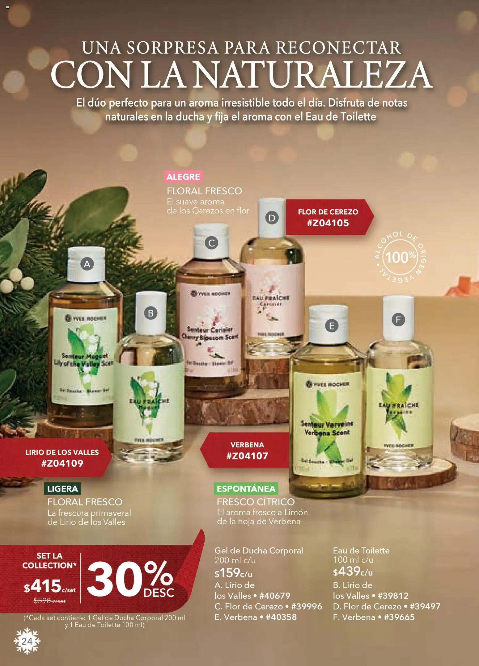 Nuevas ofertas de Yves Rocher válidas en toda la República Mexicana desde el 19.11.2025. ¡Encuentra las mejores ofertas en Yves Rocher campaña 16 2025! | Página: 24 | Productos: Limón, Eau de toilette, Gel de ducha