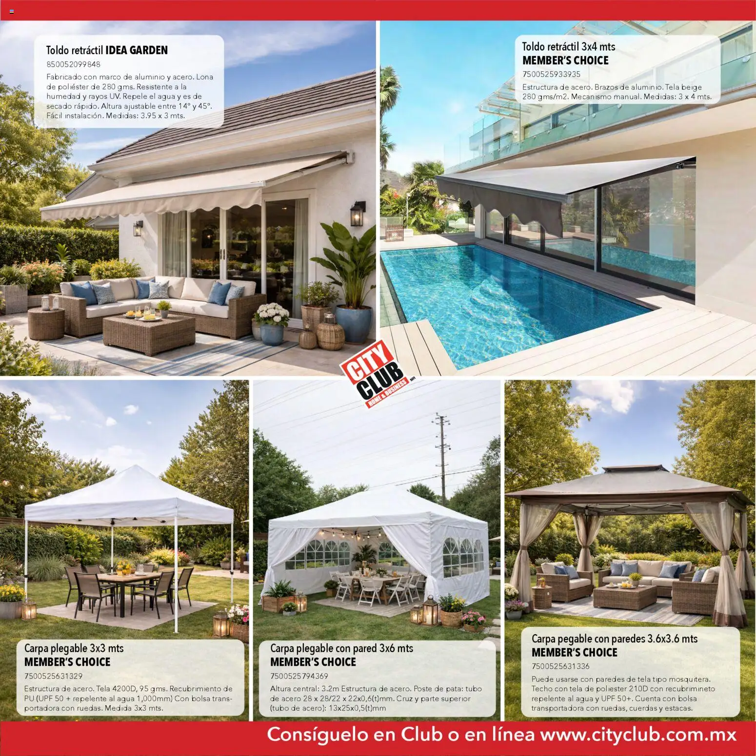 Nuevas ofertas de City Club válidas en toda la República Mexicana desde el 13.03.2026. ¡Encuentra las mejores ofertas en City Club Catálogo de muebles! | Página: 10