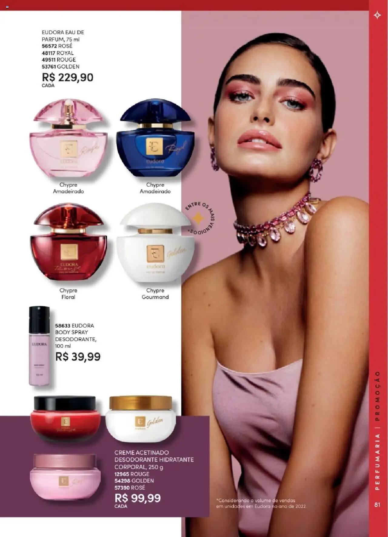 Eudora Folheto - válido de 06.06.2025 | Página: 81 | Produtos: Desodorante, Creme, Body