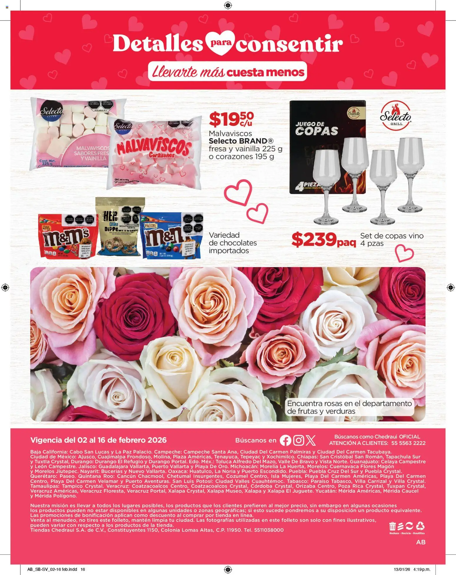 Nuevas ofertas de Chedraui válidas en toda la República Mexicana desde el 02.02.2026. ¡Encuentra las mejores ofertas en Chedraui folleto! | Página: 16
