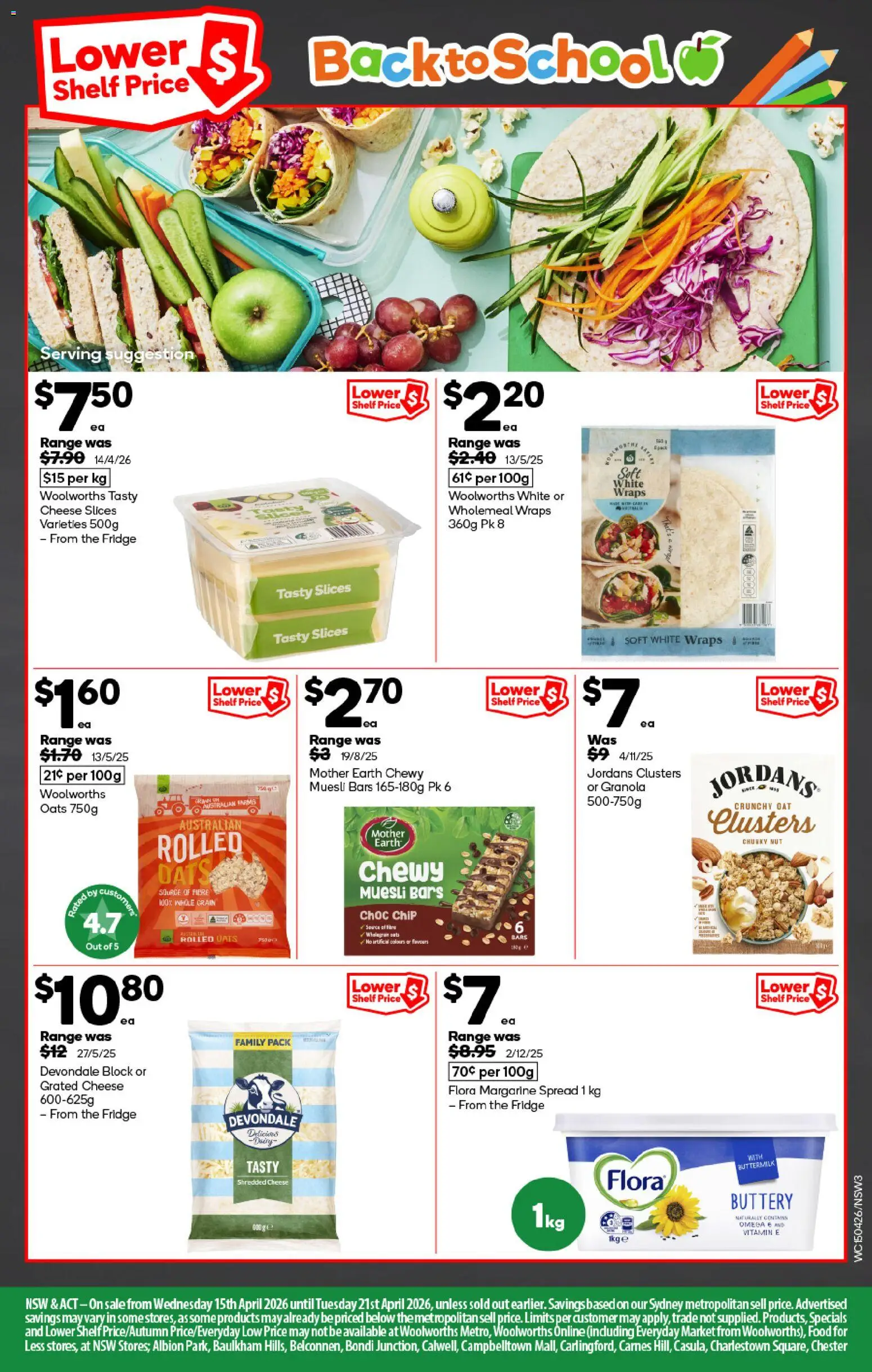 Woolworths catalogue - valid from 15.04.2026 | Page: 3 | Products: Shelf, Cheese, Oats, Vitamin