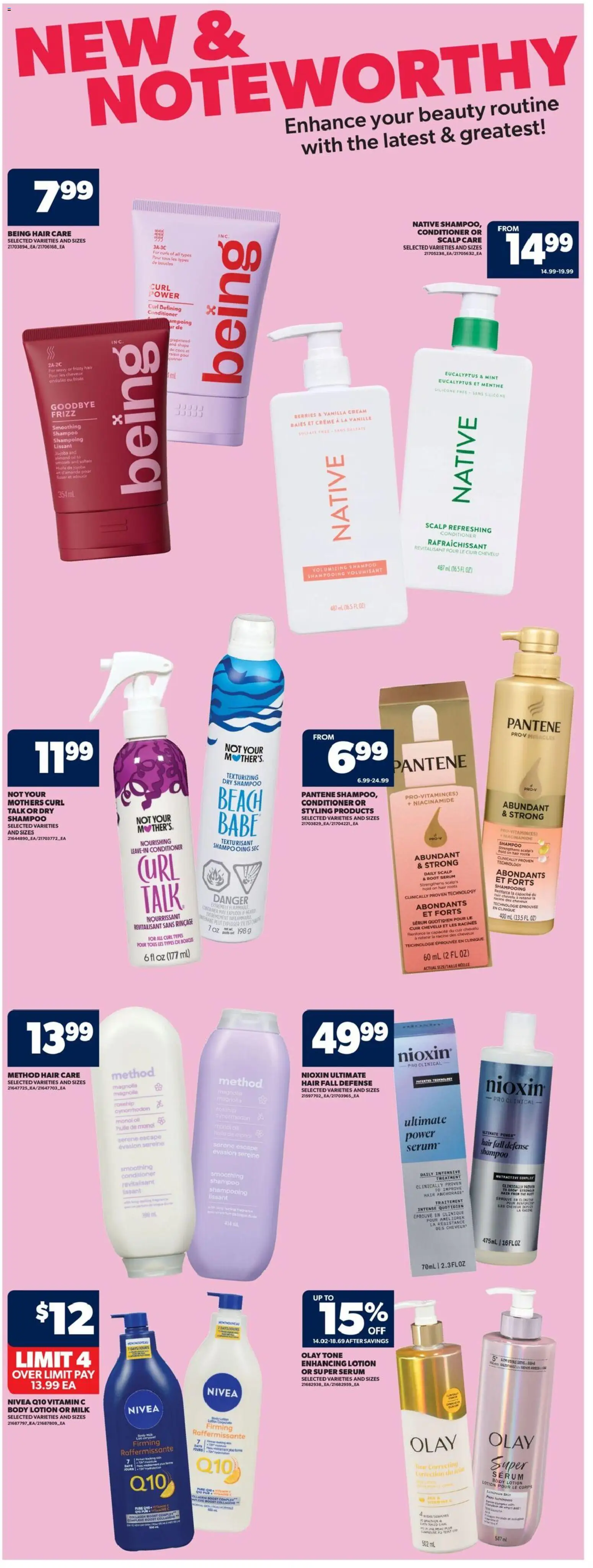 Real Canadian Superstore flyer valid from 19.02.2026 | Page: 28 | Products: Cream, Conditioner, Body lotion, Milk
