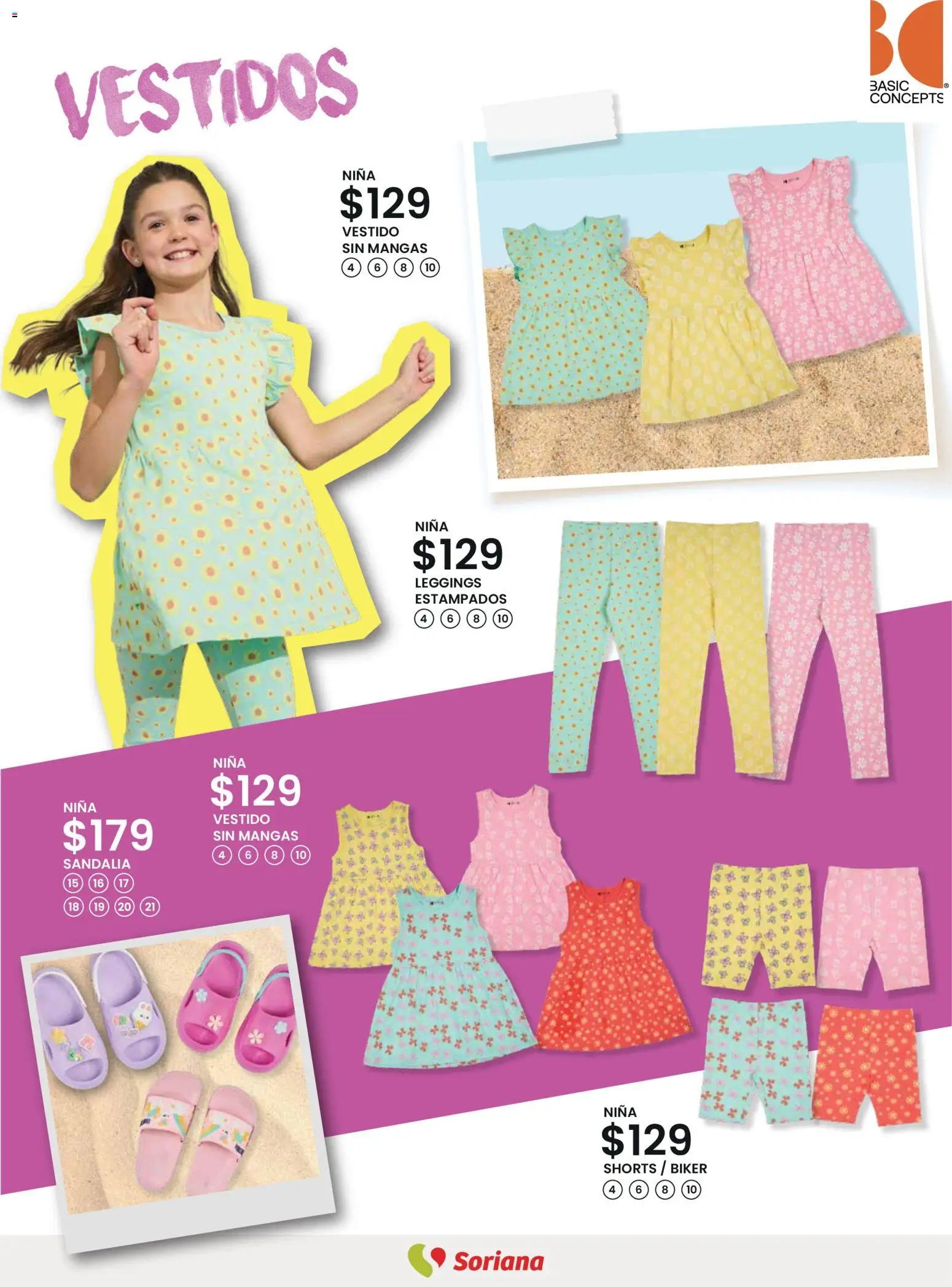 Nuevas ofertas de Soriana válidas en toda la República Mexicana desde el 12.03.2026. ¡Encuentra las mejores ofertas en Soriana - Catálogo Primavera Verano Híper Nacional! | Página: 15 | Productos: Leggings, Vestido