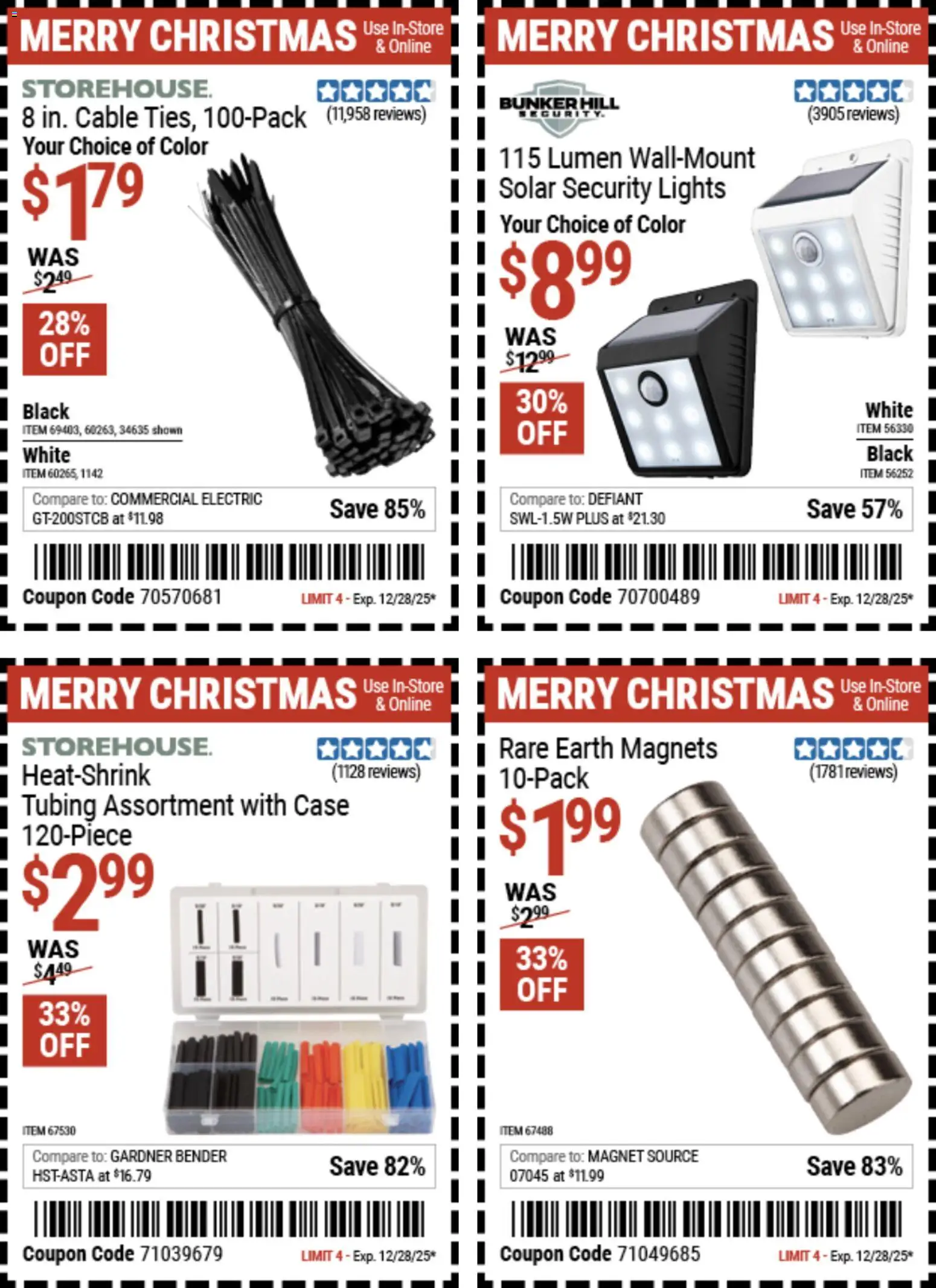 Harbor Freight Christmas Coupon Deals - valid from 15.12.2025 | Page: 15 | Products: Magnet, Cable, Case
