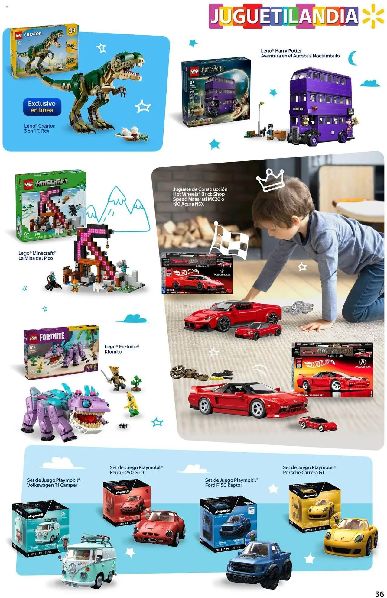 Nuevas ofertas de Walmart válidas en toda la República Mexicana desde el 20.09.2025. ¡Encuentra las mejores ofertas en Walmart - Folleto Juguetilandia! | Página: 36 | Productos: Juego, Pico