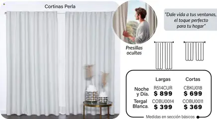 Vista previa de Colchas Concord - Catálogo, nuevo folleto de la tienda, válido en México a partir del 01.08.2025 | Página: 89 | Productos: Cortinas