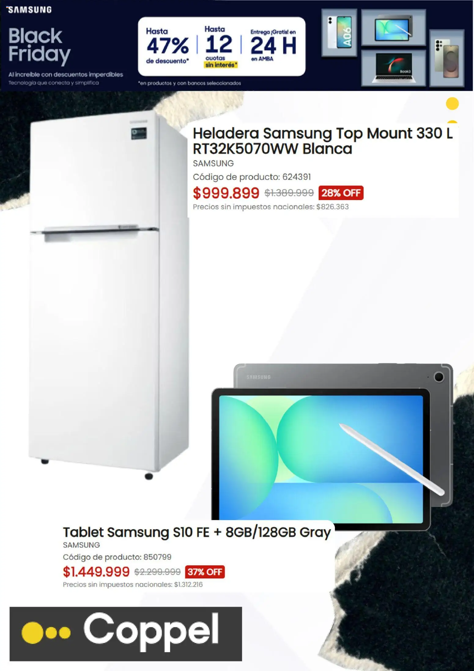Coppel - Black Fraiday │ válido desde el 26.11.2025 | Página: 5 | Productos: Top, Heladera, Tablet