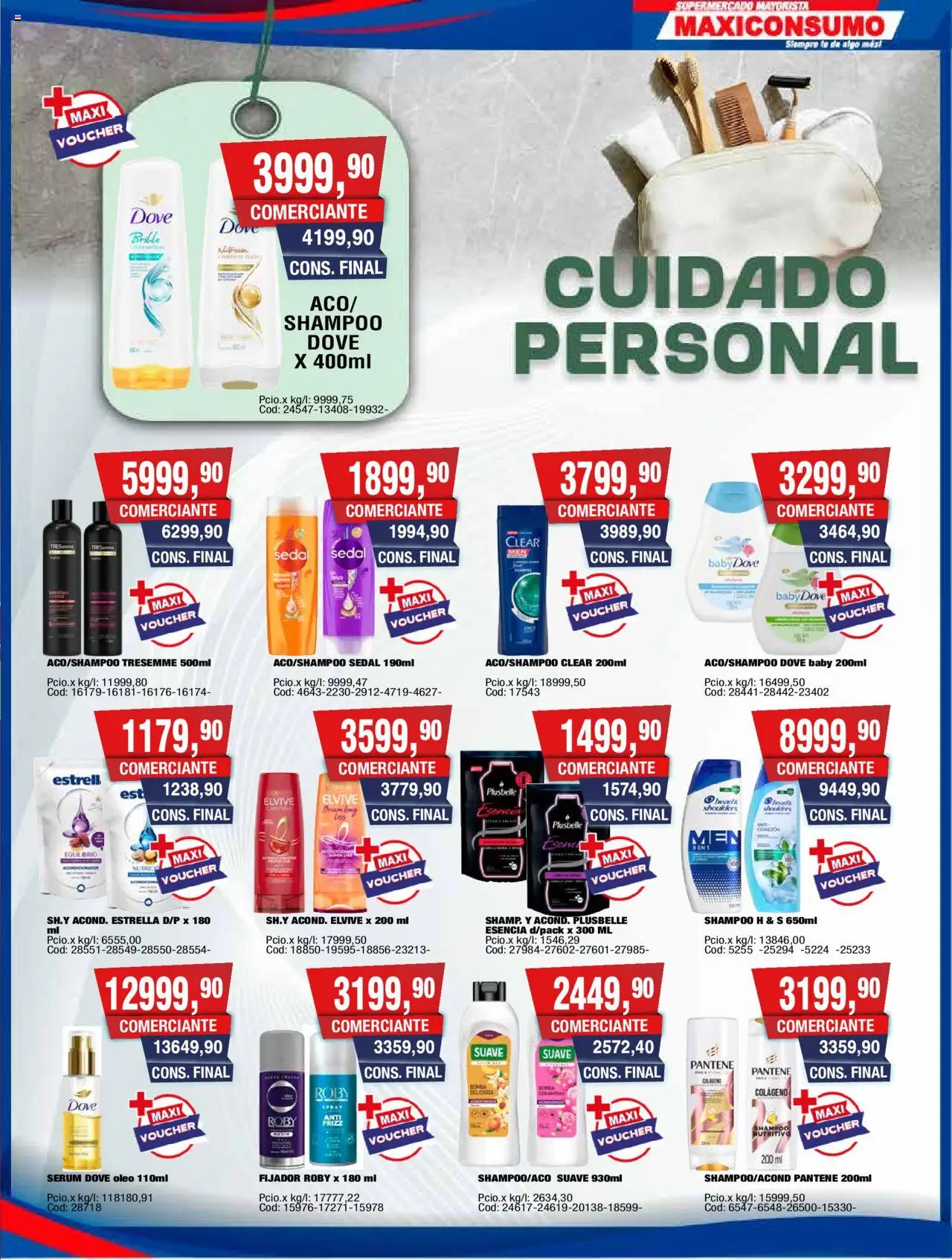 Maxiconsumo ofertas │ válido desde el 29.09.2025 | Página: 25 | Productos: Serum, Shampoo, Fijador, Té