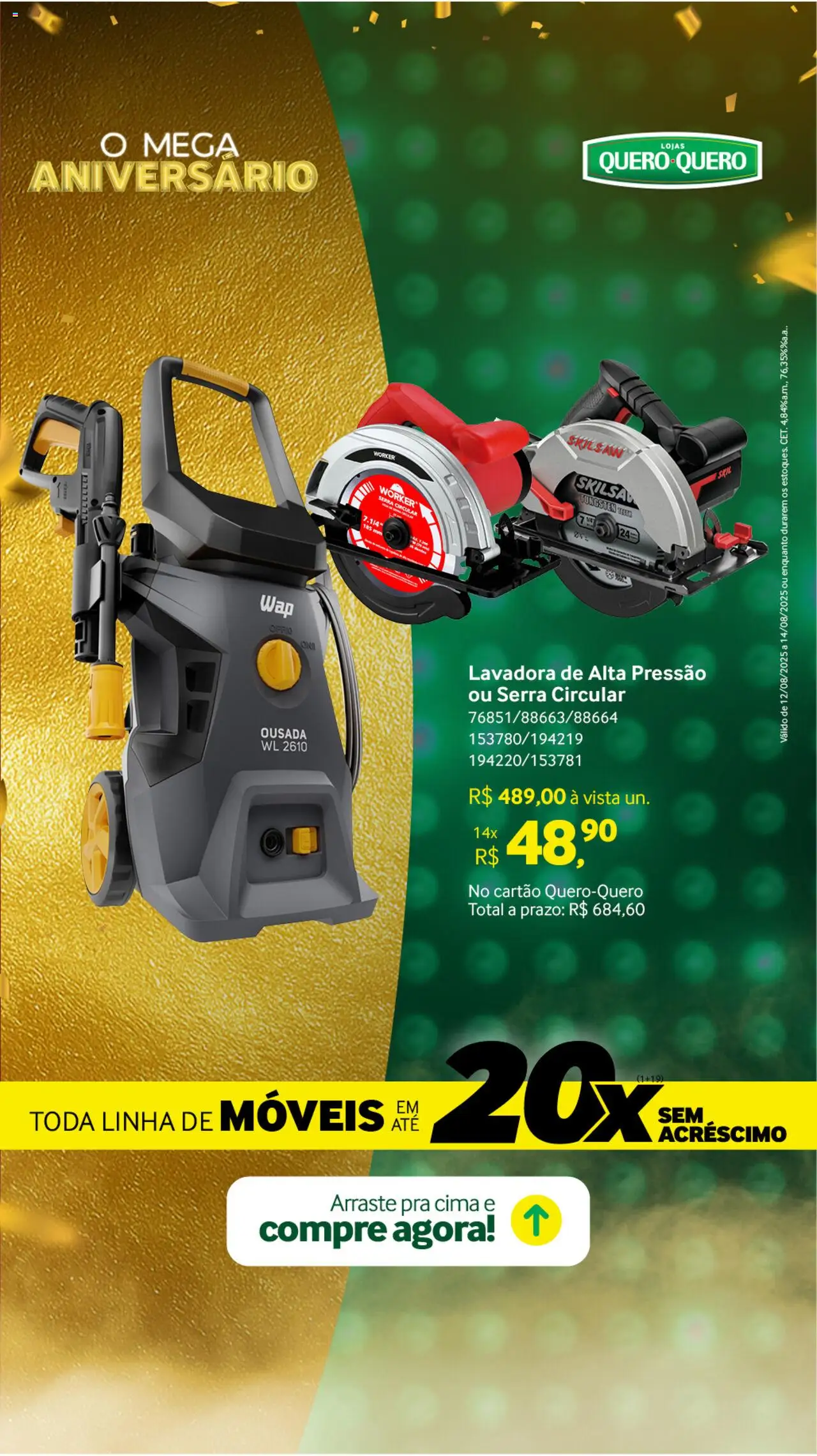 Lojas Quero-Quero Folheto - válido de 12.08.2025 | Página: 5 | Produtos: Lavadora de alta pressão