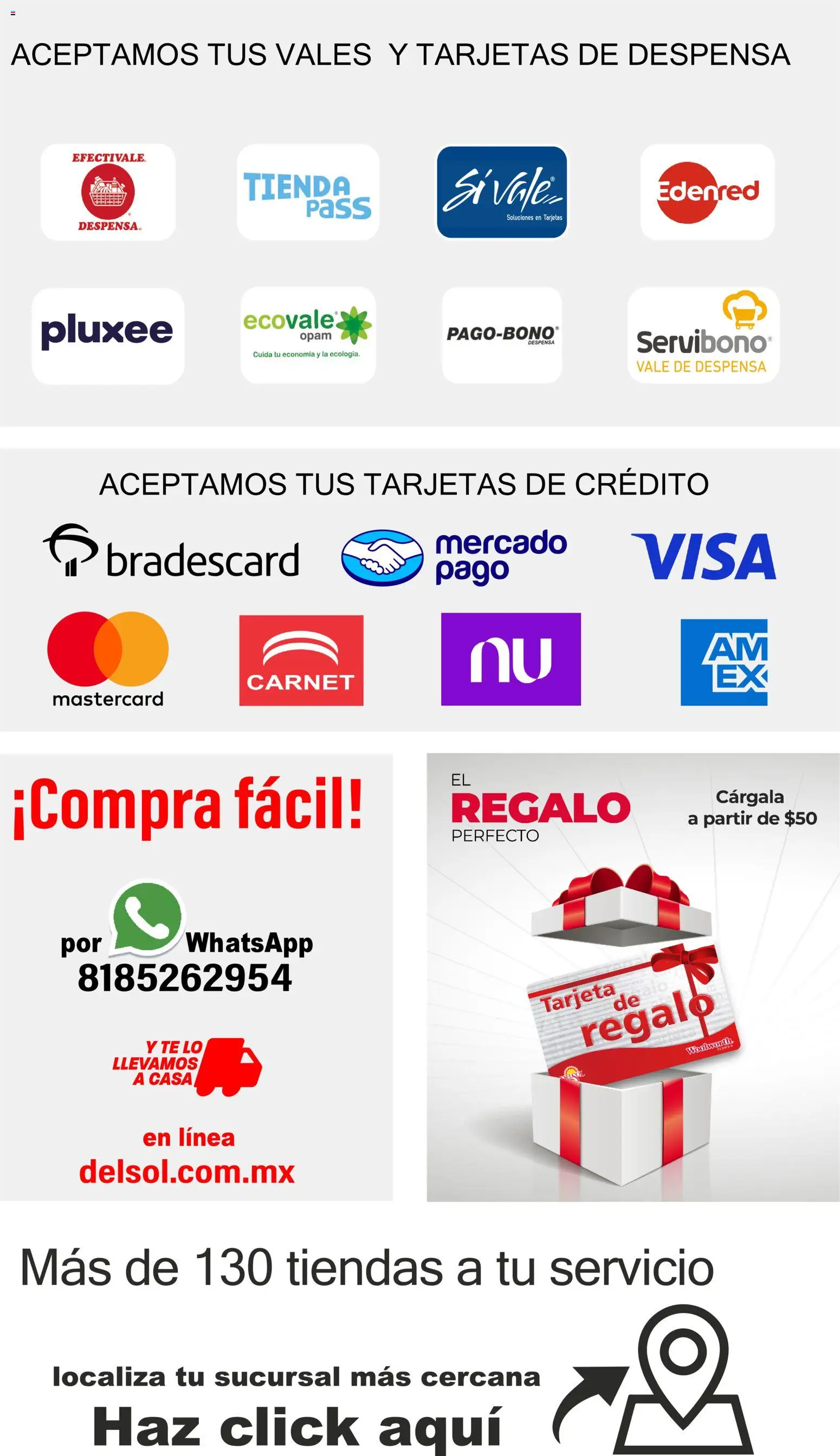 Nuevas ofertas de Del Sol y Woolworth válidas en toda la República Mexicana desde el 06.11.2025. ¡Encuentra las mejores ofertas en Del Sol y Woolworth catálogo Regalos 2025! | Página: 56 | Productos: Despensa, Té