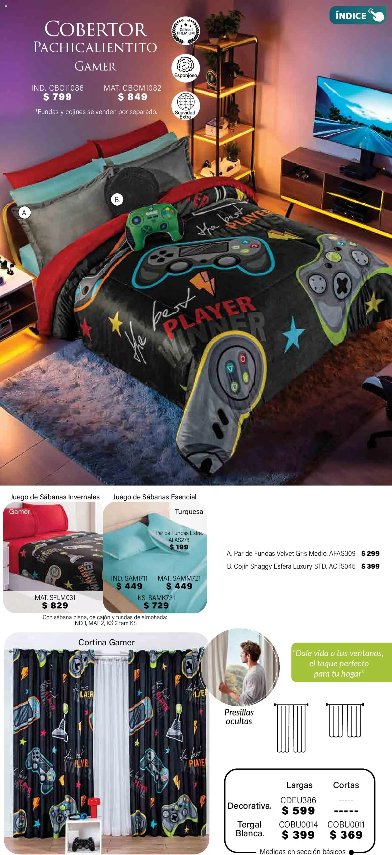 Nuevas ofertas de Colchas Concord válidas en toda la República Mexicana desde el 01.11.2025. ¡Encuentra las mejores ofertas en Colchas Concord Buen Fin! | Página: 359 | Productos: Cobertor, Juego, Almohada, Sabanas