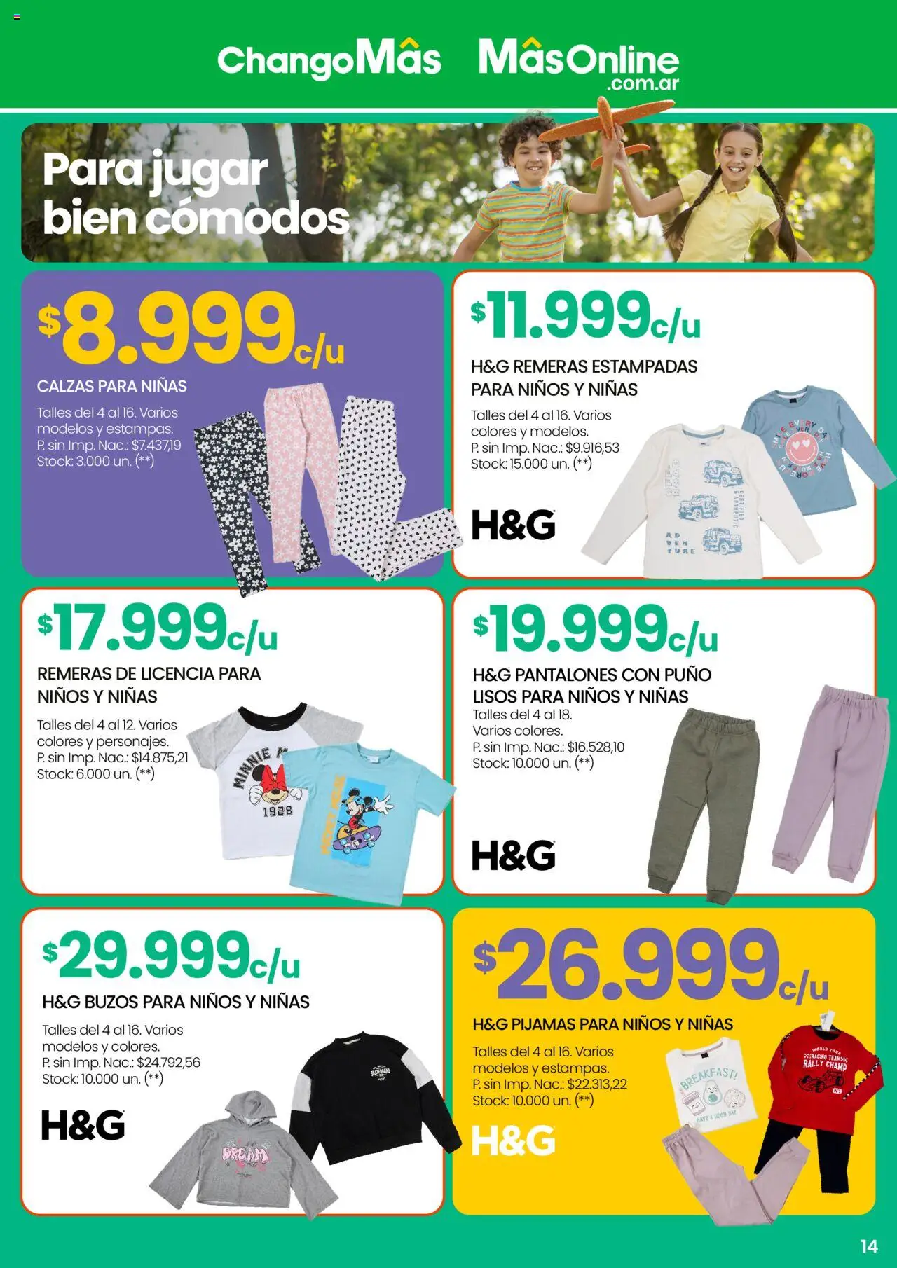 Changomas Día de la Niñez │ válido desde el 01.08.2025 | Página: 15 | Productos: Calzas, Pantalones, Mouse