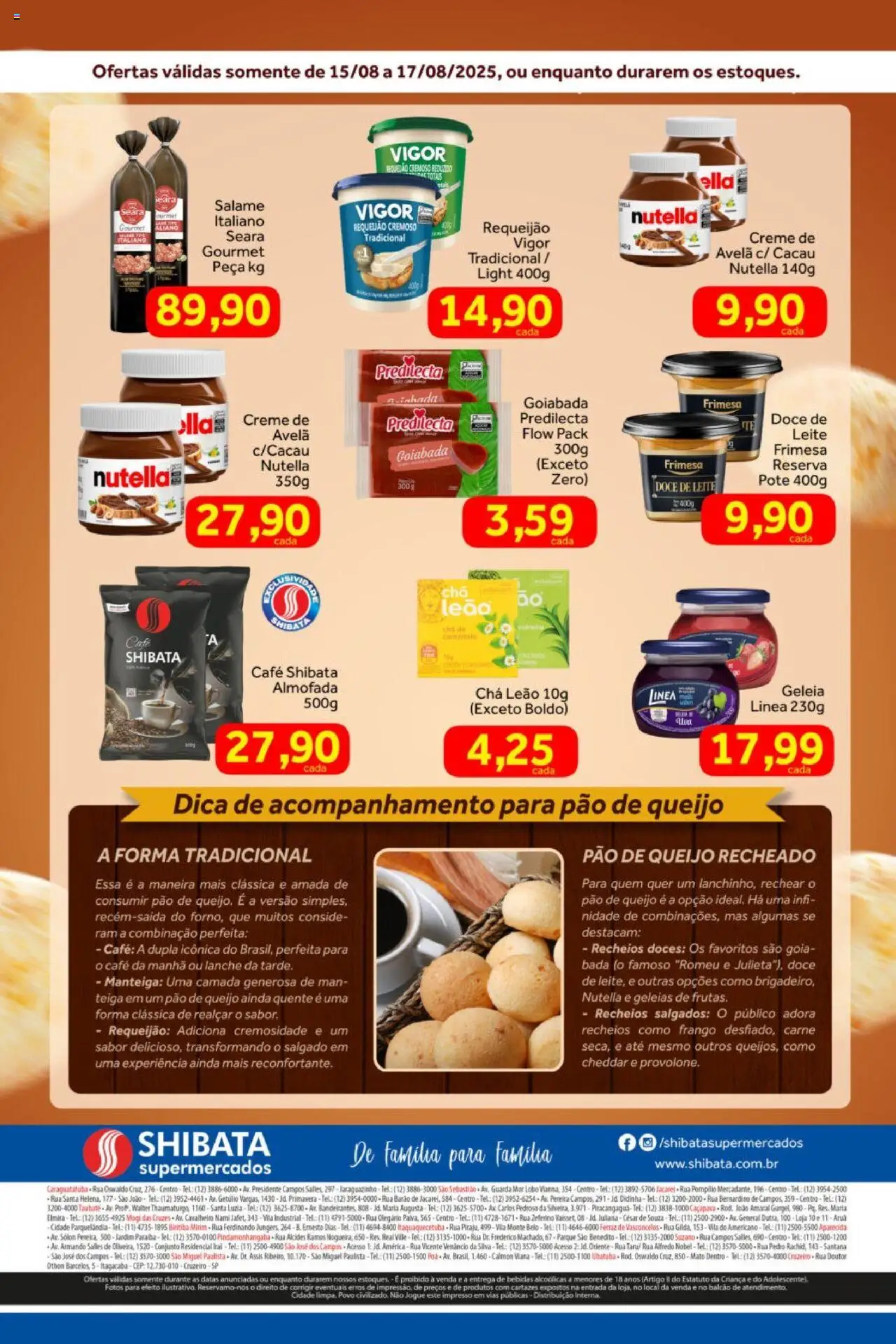 Shibata Folheto - válido de 15.08.2025 | Página: 2 | Produtos: Salame, Doces, Frango, Goiabada