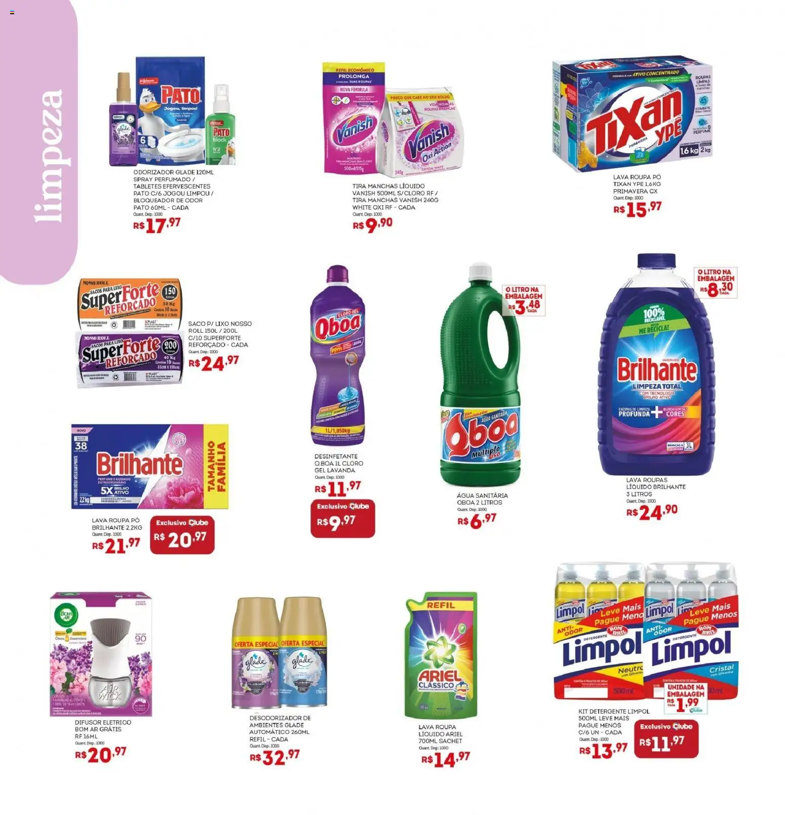 Bistek Supermercados Folheto - válido de 11.02.2026 | Página: 18 | Produtos: Perfume, Cloro, Detergente, Vanish