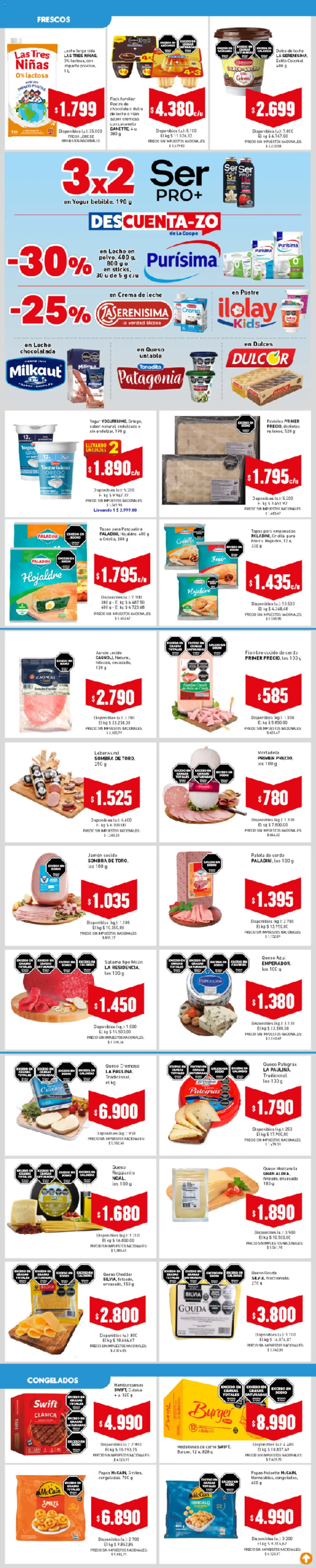 Cooperativa Obrera - Ahorrón │ válido desde el 19.03.2026 | Página: 4 | Productos: Crema de leche, Paleta, Queso, Salame