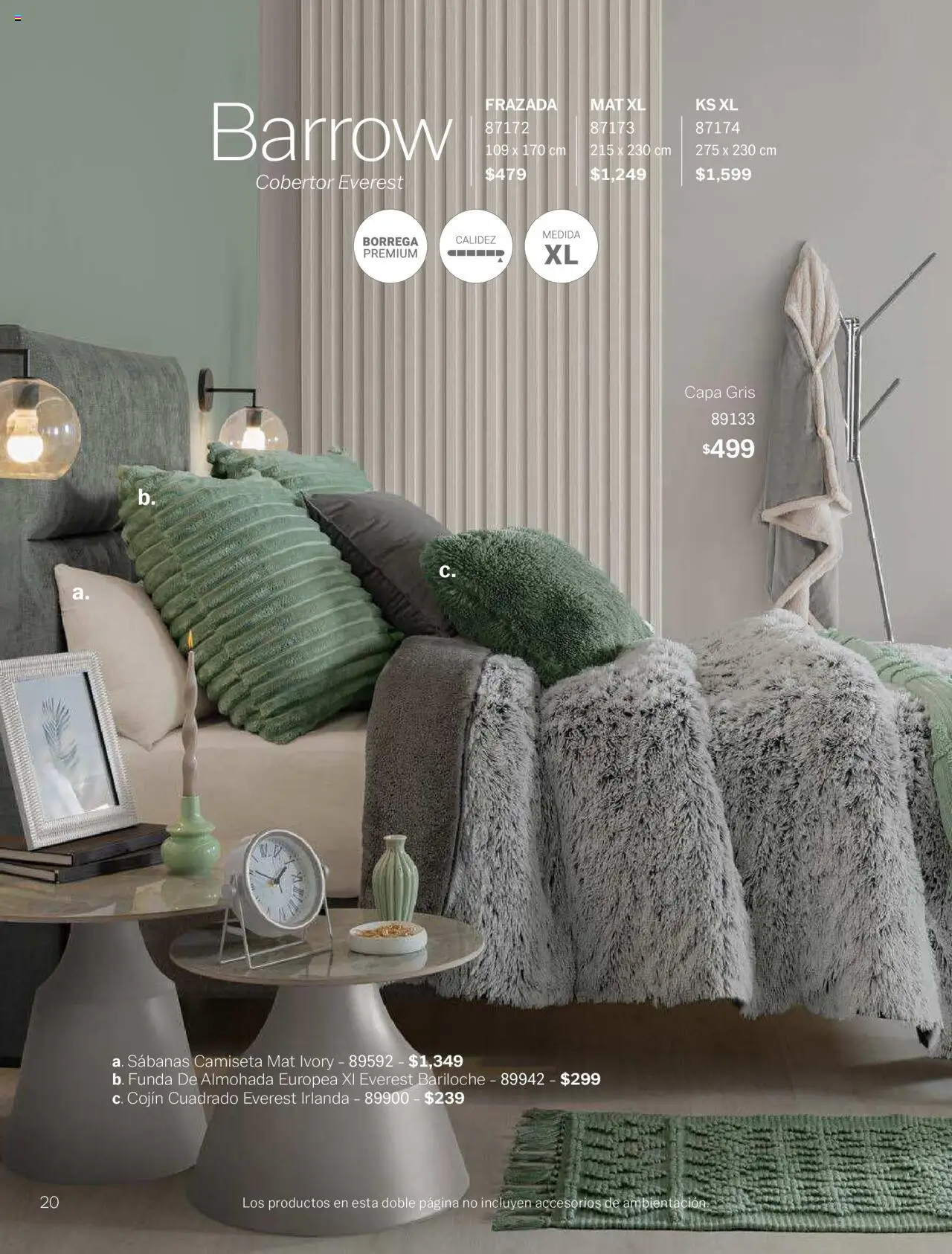 Nuevas ofertas de Vianney válidas en toda la República Mexicana desde el 15.08.2025. ¡Encuentra las mejores ofertas en Vianney - Catálogo Invierno! | Página: 22 | Productos: Cobertor, Almohada, Sabanas, Camiseta