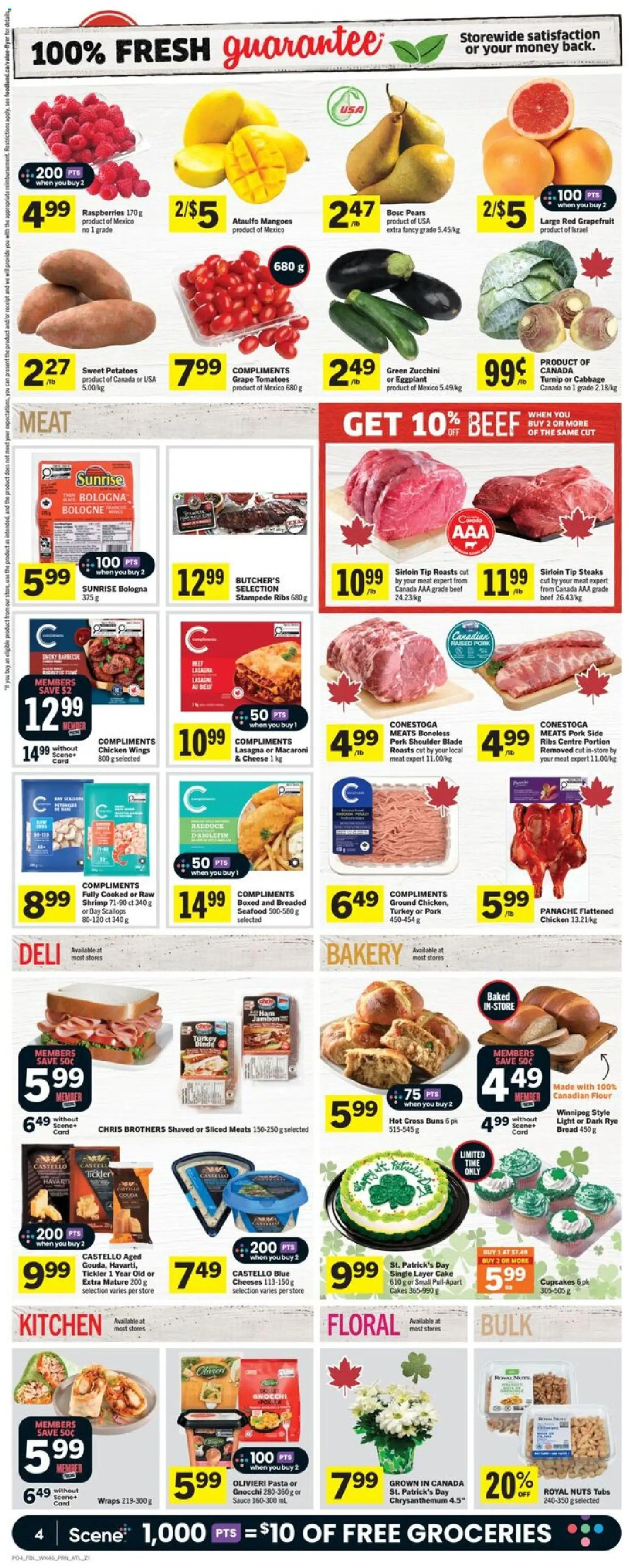 Foodland flyer valid from 12.03.2026 | Page: 5 | Products: Nuts, Chicken wings, Chicken, Tomatoes