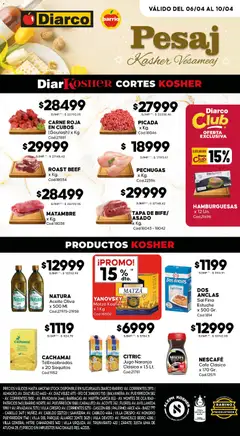 Vista previa Diarco - Ofertas Kosher válido desde el 06.04.2026