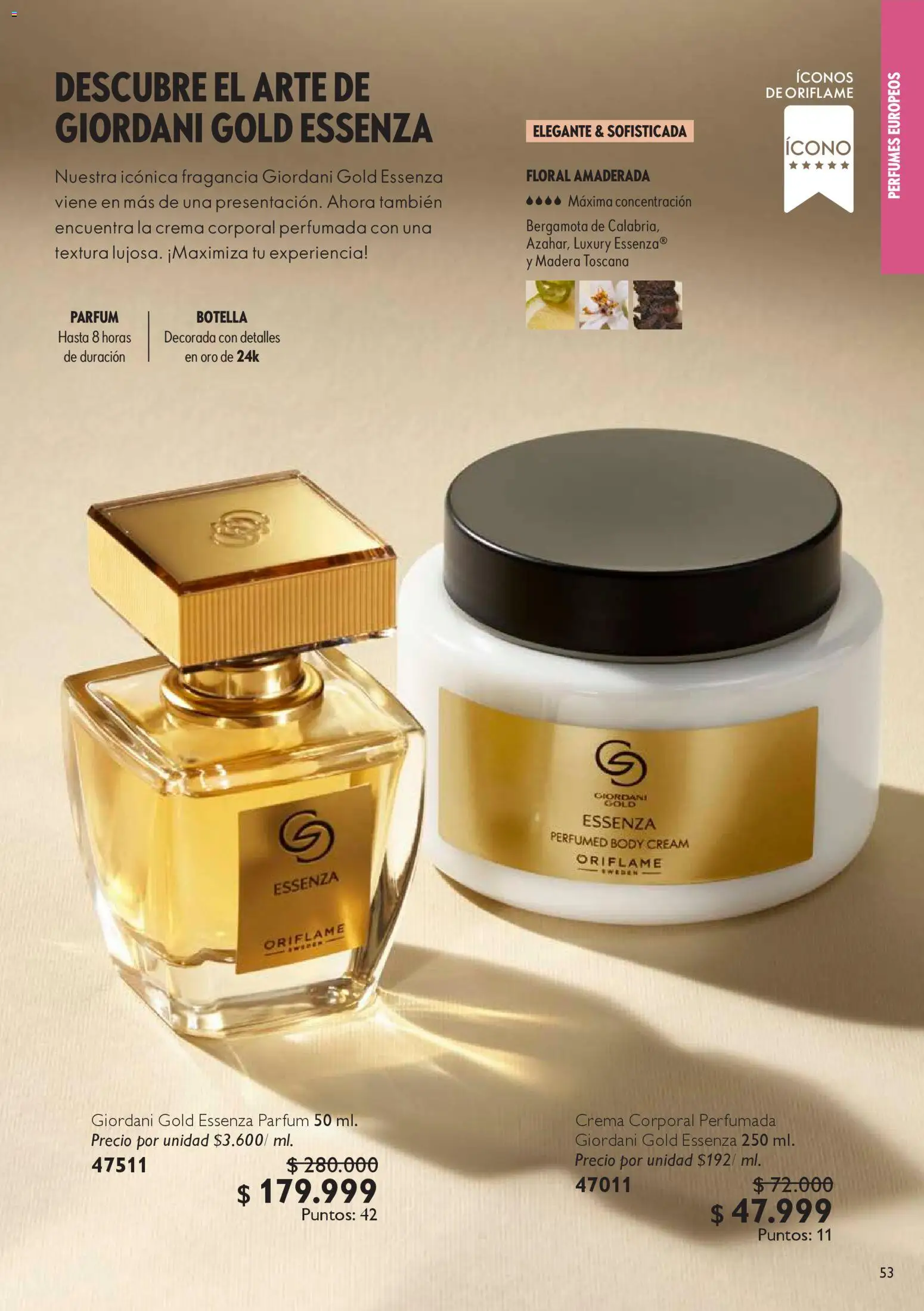 Oriflame revista - valida desde el 25.10.2025 | Página: 53 | Productos: Crema, Body, Botella, Fragancia