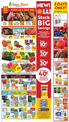 Preview of Save Mart weekly ads valid from 22.10.2025 | Page: 1