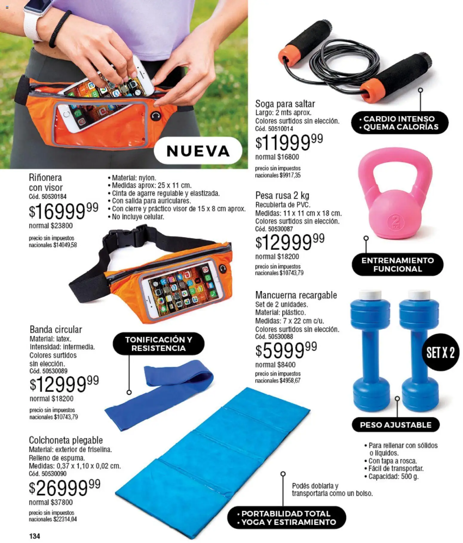 Millanel - Catálogo │ válido desde el 10.11.2025 | Página: 160 | Productos: Cinta, Riñonera, Peso, Colchoneta