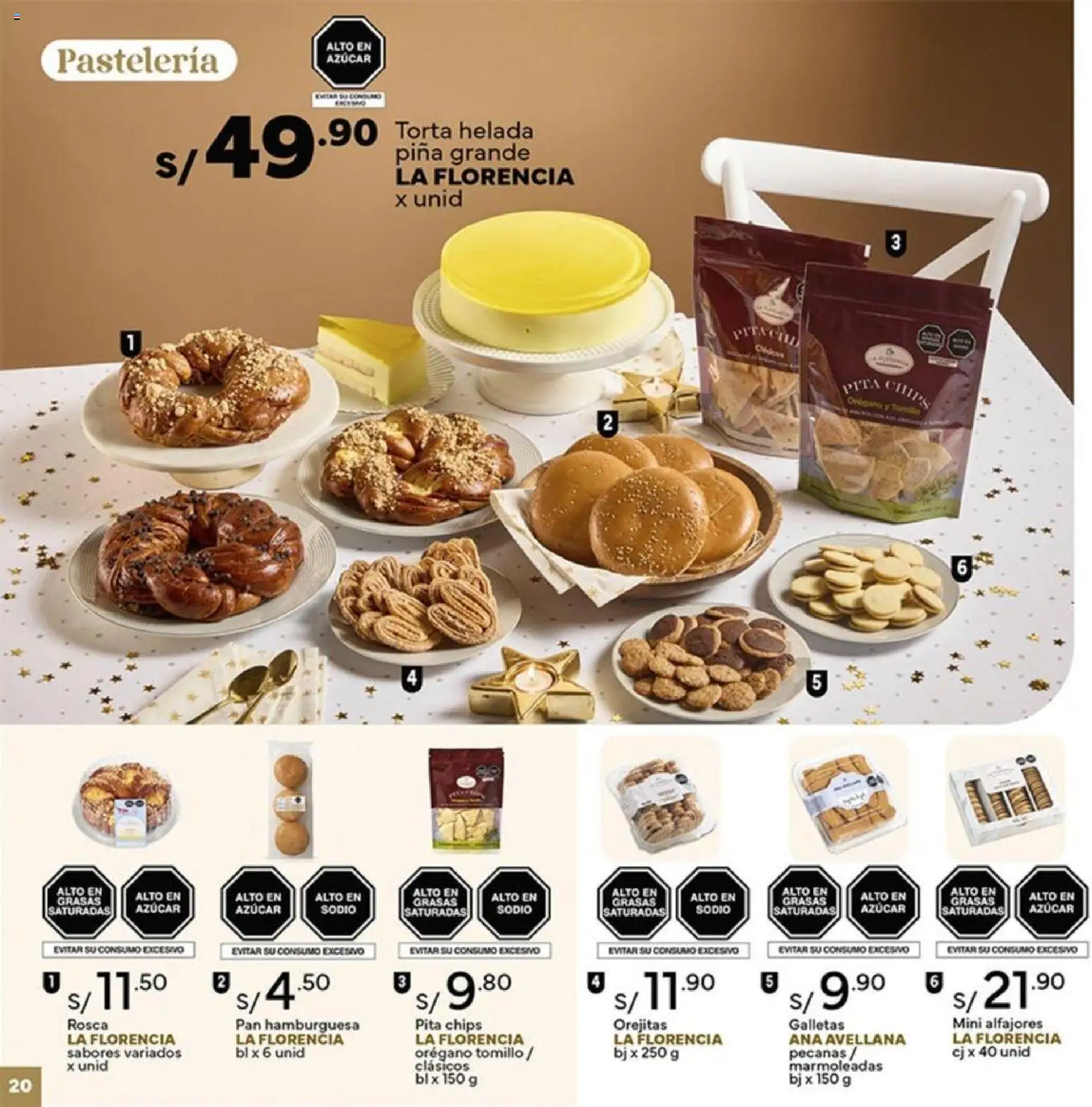 Catálogo Plaza Vea válido desde 26.12.2025 | Página: 20 | Productos: Pan, Piña, Galletas