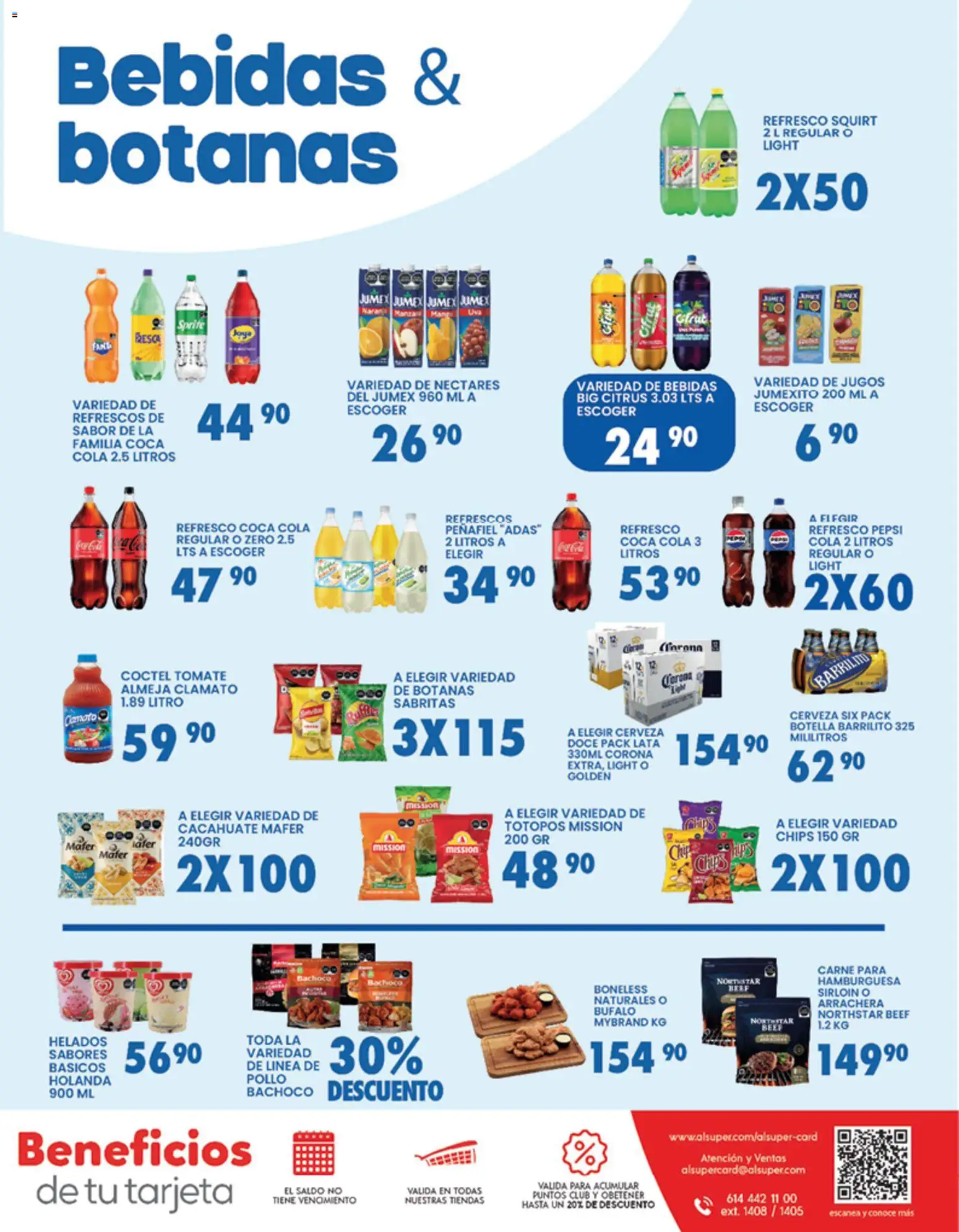 Nuevas ofertas de Alsuper válidas en toda la República Mexicana desde el 13.03.2026. ¡Encuentra las mejores ofertas en Alsuper folleto Laguna! | Página: 7 | Productos: Pollo, Refresco, Cacahuate, Cerveza