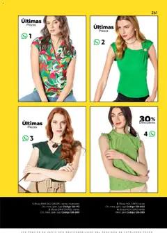 Vista previa de SC Pakar Catálogo Ropa y Accesorios, nuevo folleto de la tienda, válido en México a partir del 24.07.2025 | Página: 261 | Productos: Blusa