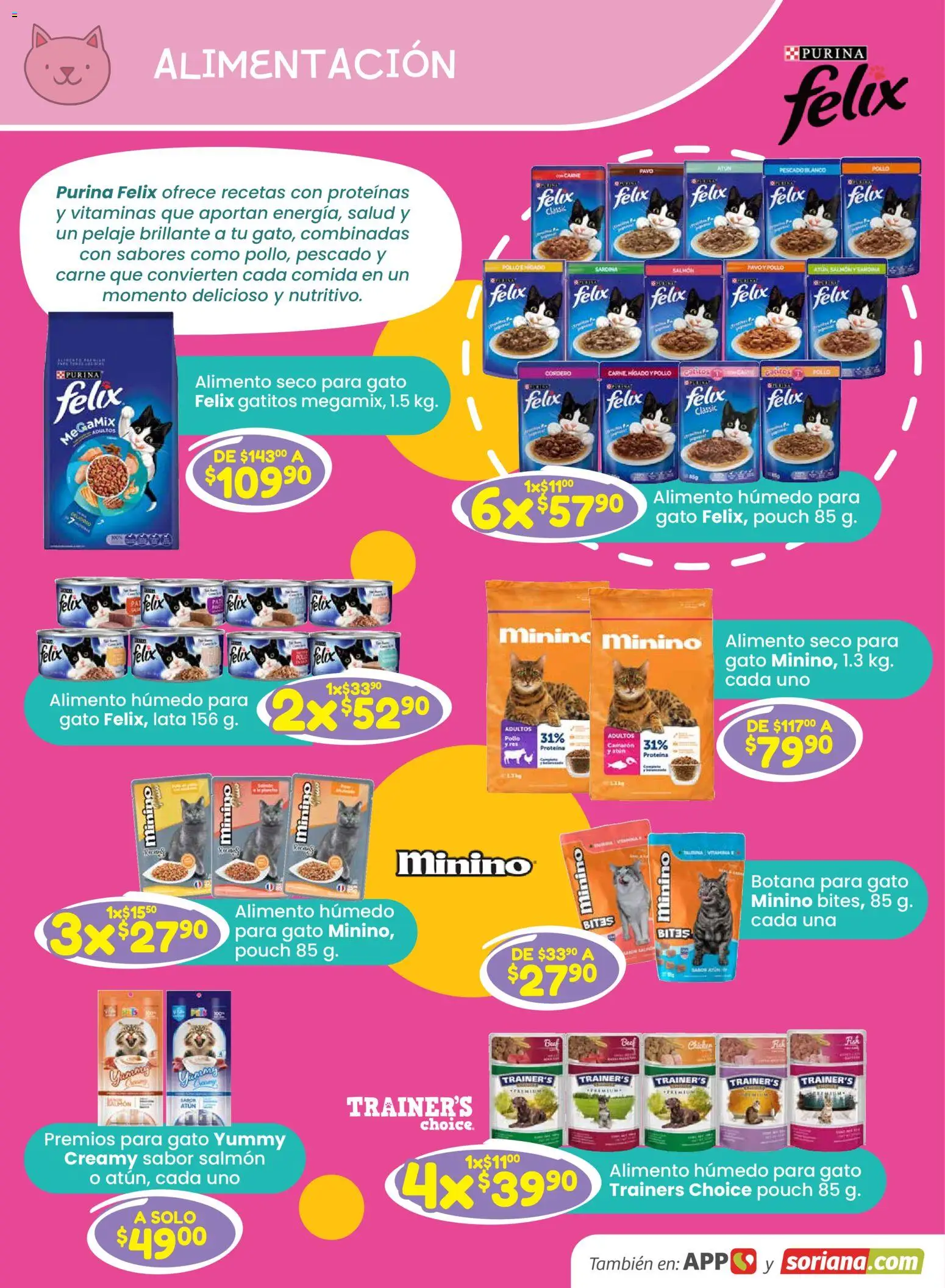 Nuevas ofertas de Soriana válidas en toda la República Mexicana desde el 29.01.2026. ¡Encuentra las mejores ofertas en Soriana - Especial Mascotas Híper Nacional! | Página: 14 | Productos: Pollo, Atún, Res, Vitaminas