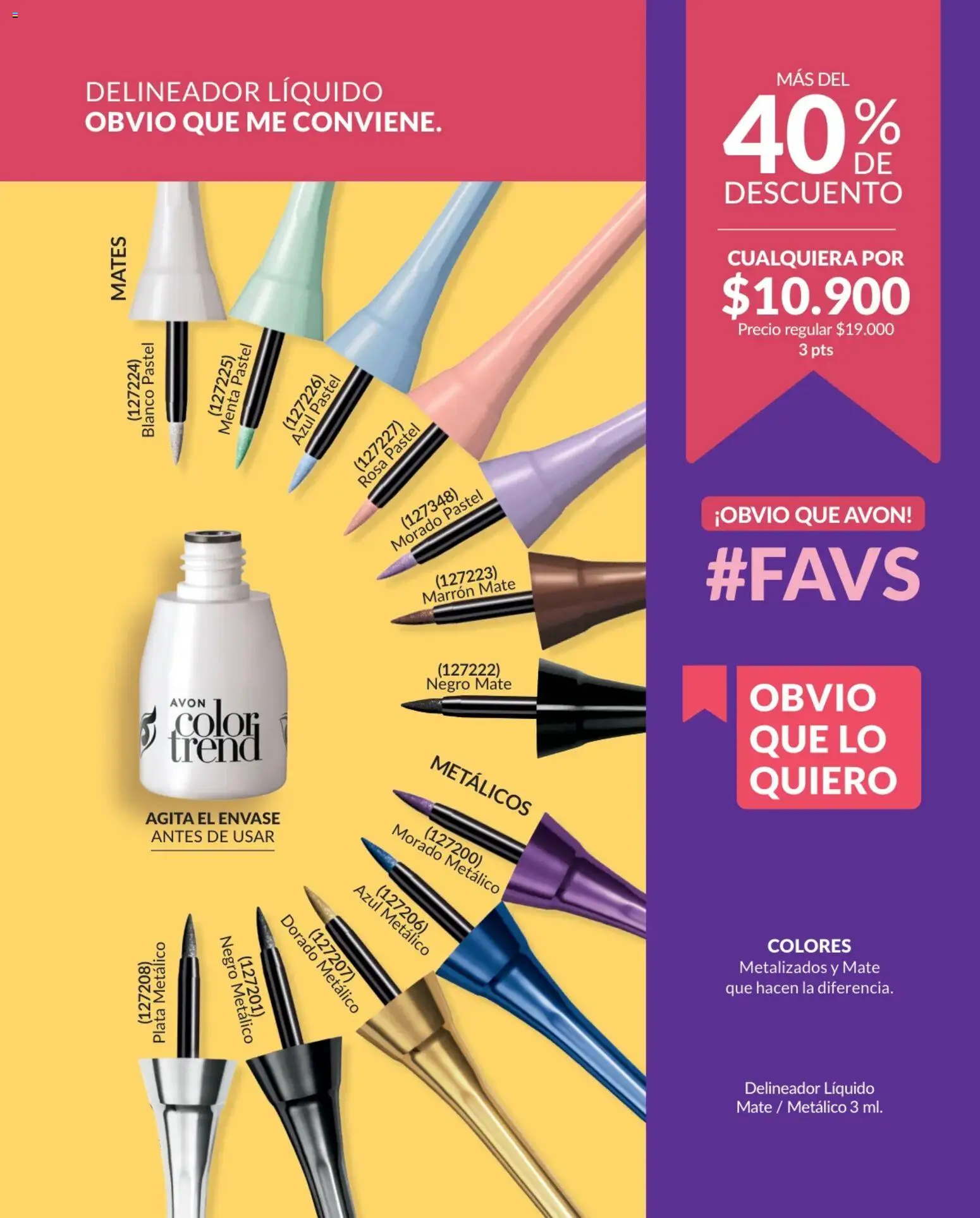 Avon revista - valida desde el 02.01.2026 | Página: 19 | Productos: Esponja, Delineador