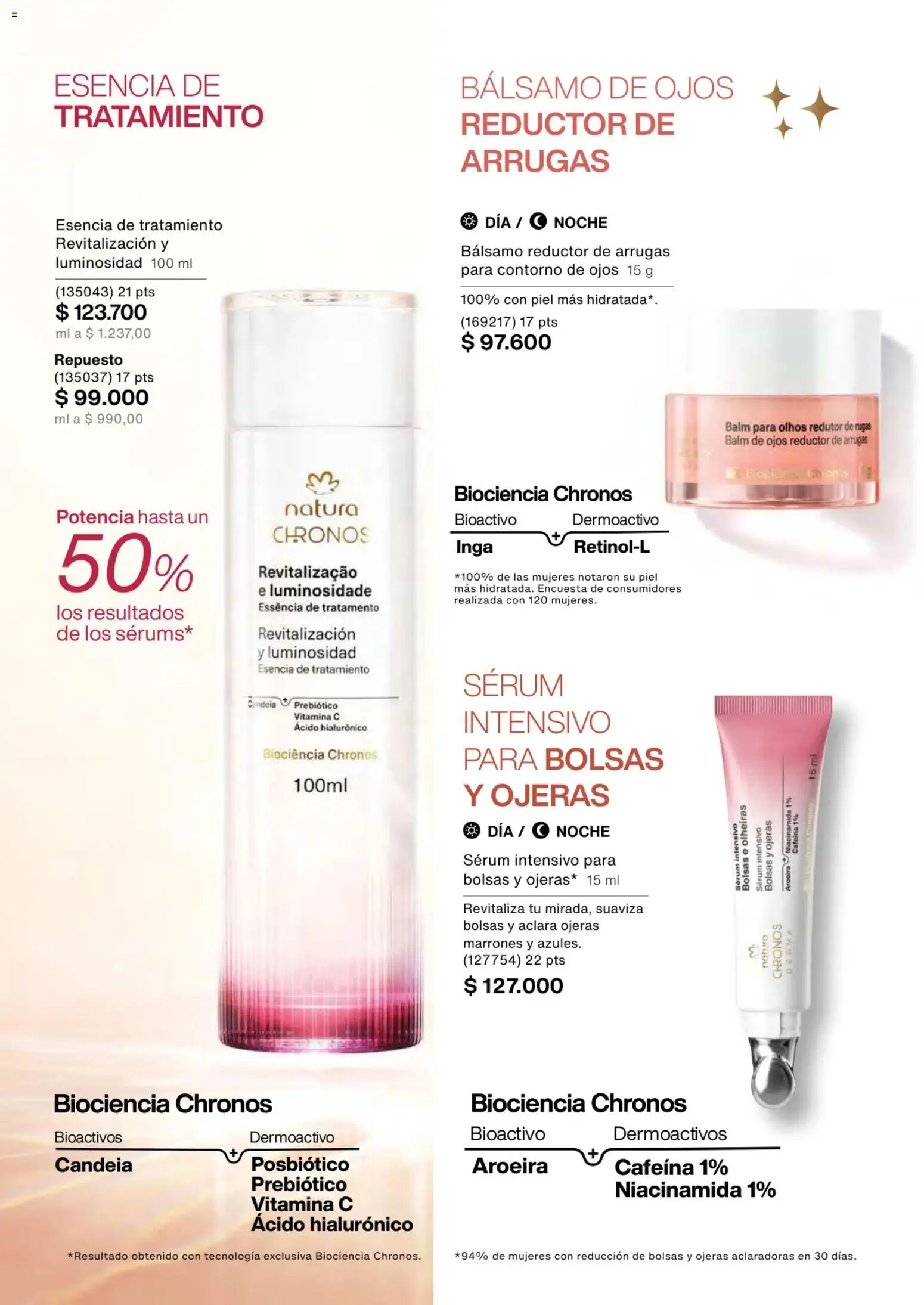 Natura revista - valida desde el 13.11.2025 | Página: 118 | Productos: Bálsamo, Serum, Contorno, Contorno de ojos