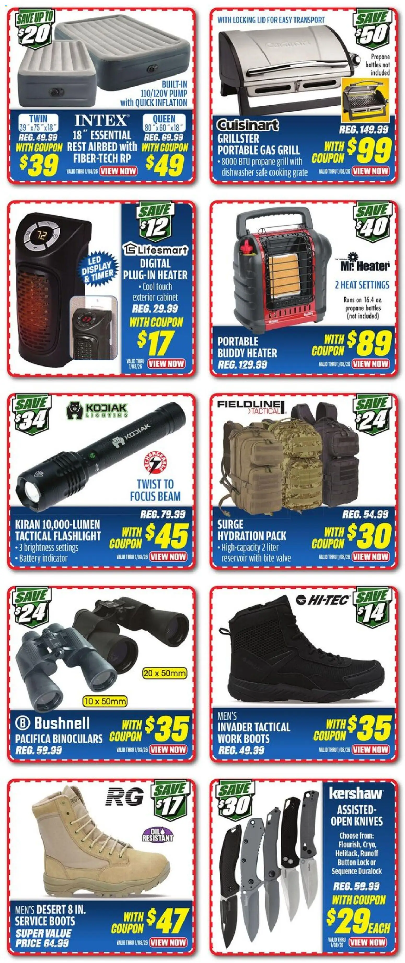 Big 5 Sporting Goods Weekly Ad - valid from 26.12.2025 | Page: 6 | Products: Grate, Pump, Battery, Dishwasher