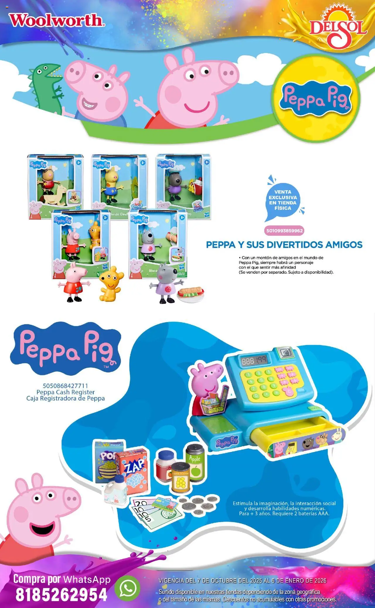 Nuevas ofertas de Del Sol y Woolworth válidas en toda la República Mexicana desde el 07.10.2025. ¡Encuentra las mejores ofertas en Del Sol y Woolworth - Catálogo Castillo Del Juguete! | Página: 29 | Productos: Caja