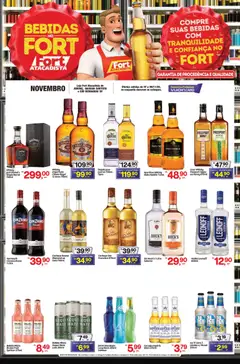 Fort Atacadista - Ofertas Bebidas - Pré-Visualização do folheto da loja Fort Atacadista, válido de 07.11.2025 | Página: 1 | Produtos: Cerveja, Gin, Vodka, Limões