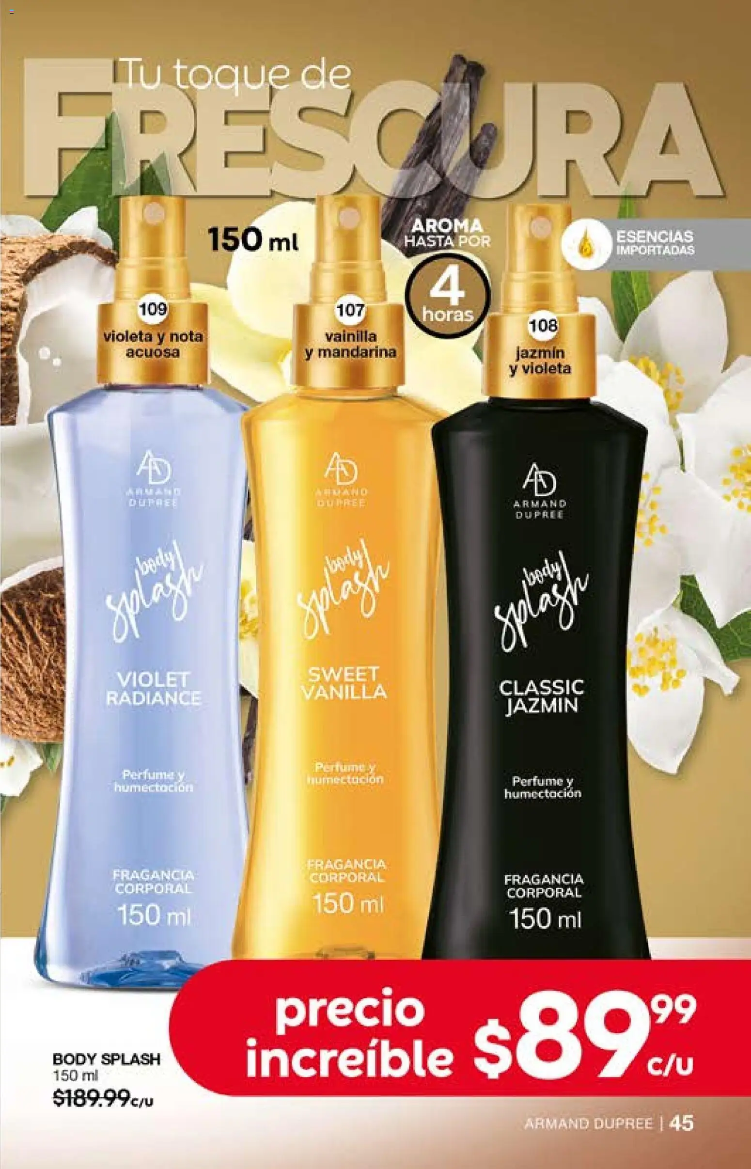 Nuevas ofertas de Fuller válidas en toda la República Mexicana desde el 29.04.2026. ¡Encuentra las mejores ofertas en Fuller campaña 2 2026! | Página: 45 | Productos: Esencias, Body, Perfume, Fragancia