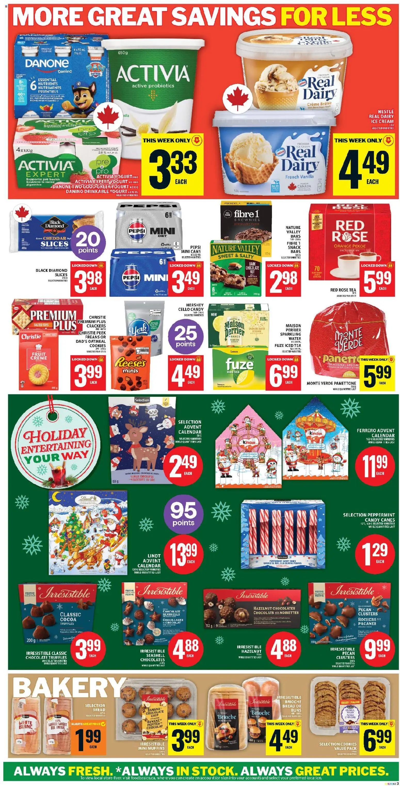 Food Basics flyer valid from 13.11.2025 | Page: 5 | Products: Tea, Cream, Bread, Chocolate