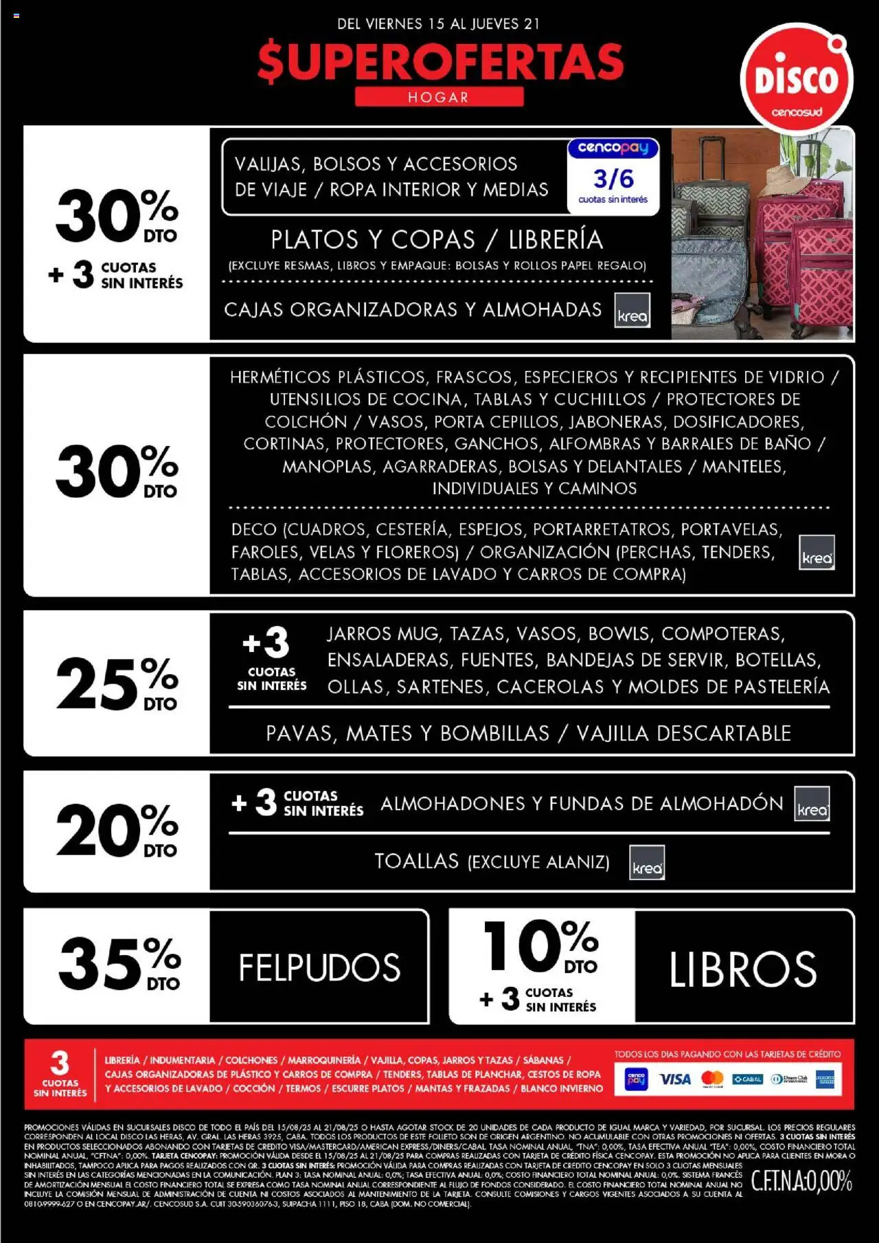 Disco - Non food │ válido desde el 15.08.2025 | Página: 3 | Productos: Sabanas, Toallas, Ropa, Ropa interior