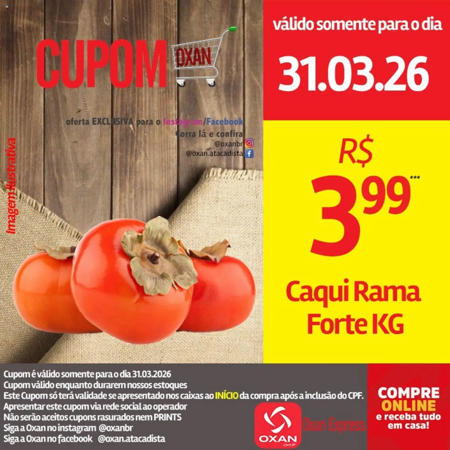 Oxan Atacadista Folheto - válido de 31.03.2026 | Página: 17 | Produtos: Caqui