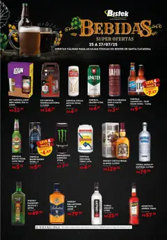 Bistek Supermercados - Ofertas Bebidas - Pré-Visualização do folheto da loja Bistek Supermercados, válido de 25.07.2025