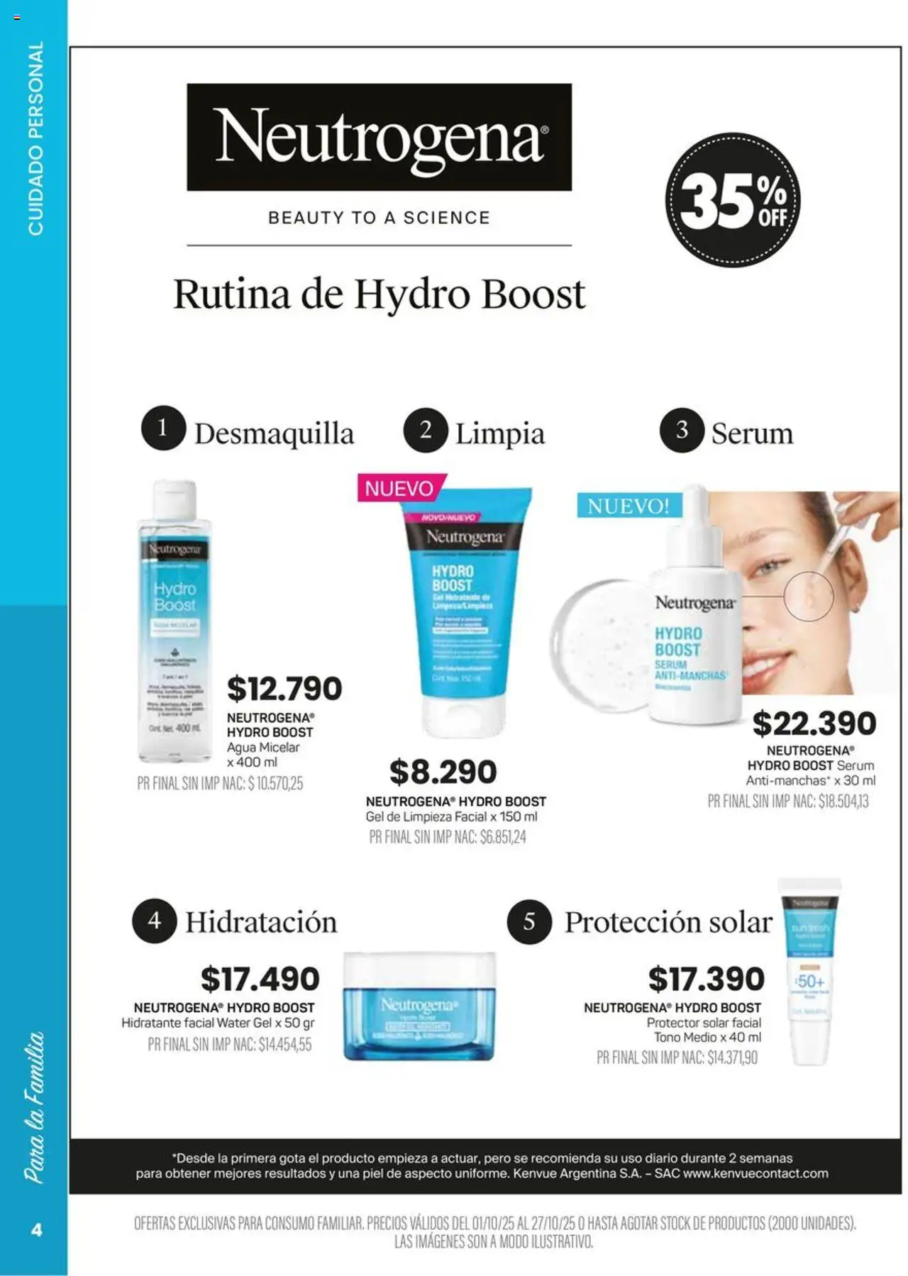 Pigmento catálogo │ válido desde el 01.10.2025 | Página: 4 | Productos: Serum, Protector solar, Agua