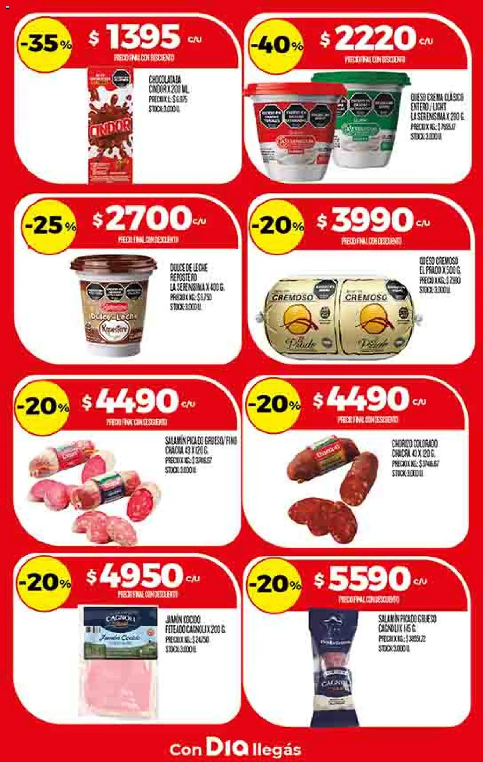 Dia - Ofertas - Salta y Jujuy │ válido desde el 26.11.2025 | Página: 4 | Productos: Leche, Chorizo, Jamón, Chocolatada