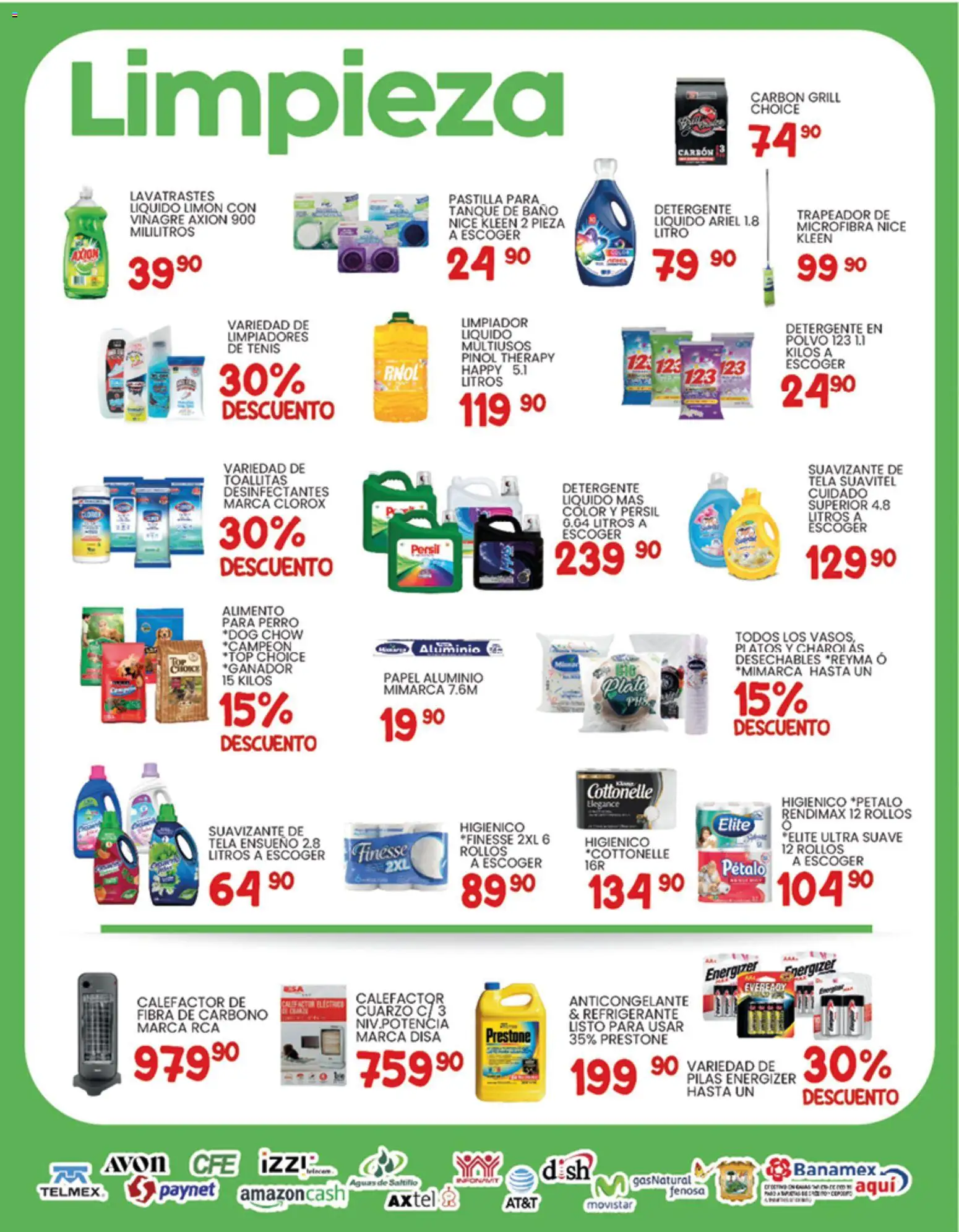 Nuevas ofertas de Alsuper válidas en toda la República Mexicana desde el 09.01.2026. ¡Encuentra las mejores ofertas en Alsuper folleto Saltillo! | Página: 5 | Productos: Bowl, Baño, Calefactor, Pilas