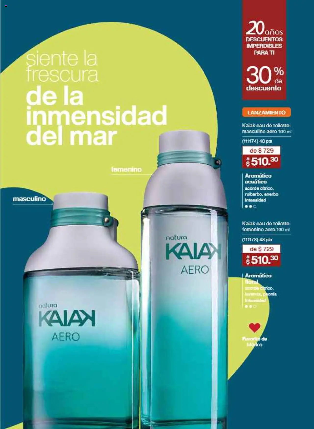Nuevas ofertas de Natura válidas en toda la República Mexicana desde el 21.07.2025. ¡Encuentra las mejores ofertas en Natura - Campaña12 2025! | Página: 18 | Productos: Eau de toilette