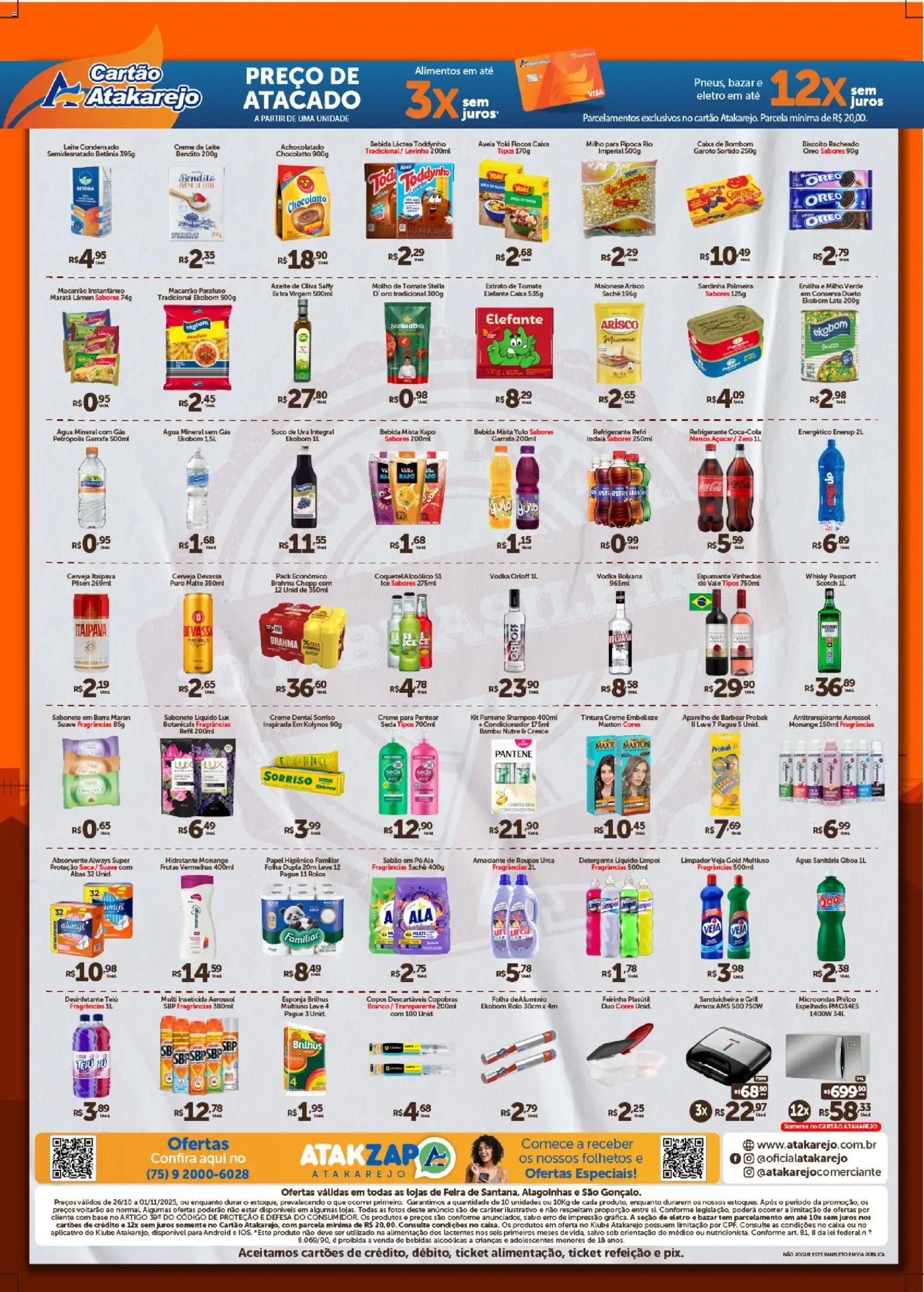 Atakarejo Folheto - válido de 26.11.2025 | Página: 2 | Produtos: Shampoo, Roupas, Sardinha, Pipoca