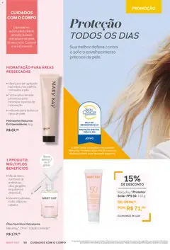 Mary Kay - Catálogo Março/Abril 2026 - Pré-Visualização do folheto da loja Mary Kay, válido de 01.03.2026 | Página: 50 | Produtos: Protetor solar, Óleo